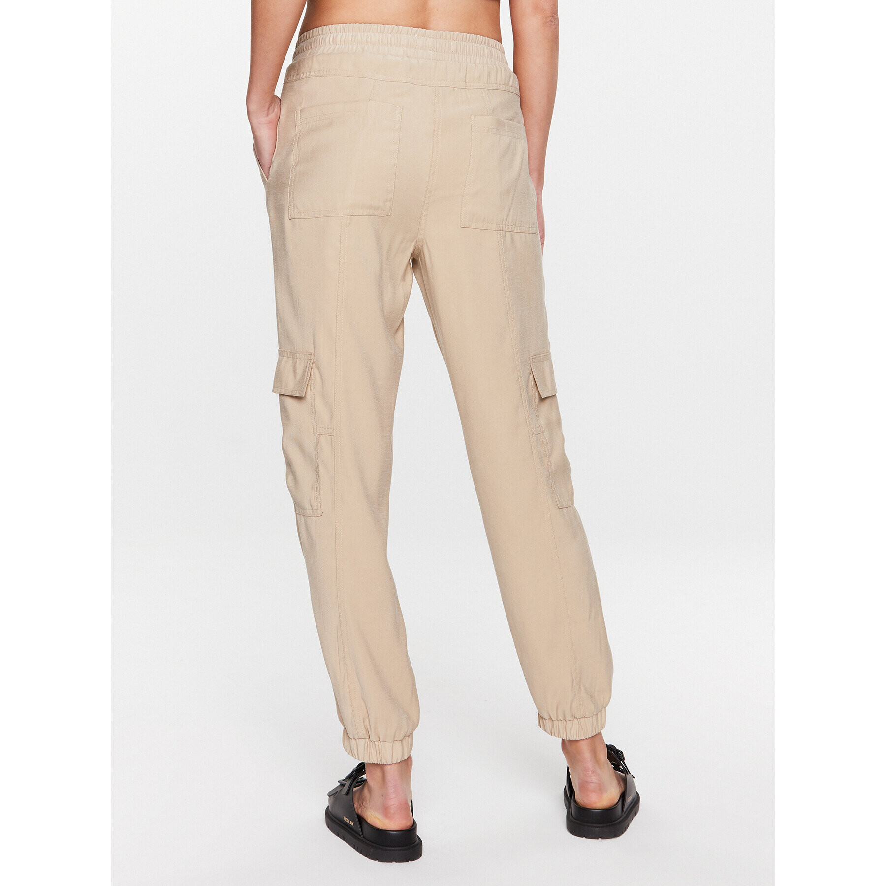 Moss Copenhagen Текстилни панталони 17470 Бежов Basic Fit - Pepit.bg
