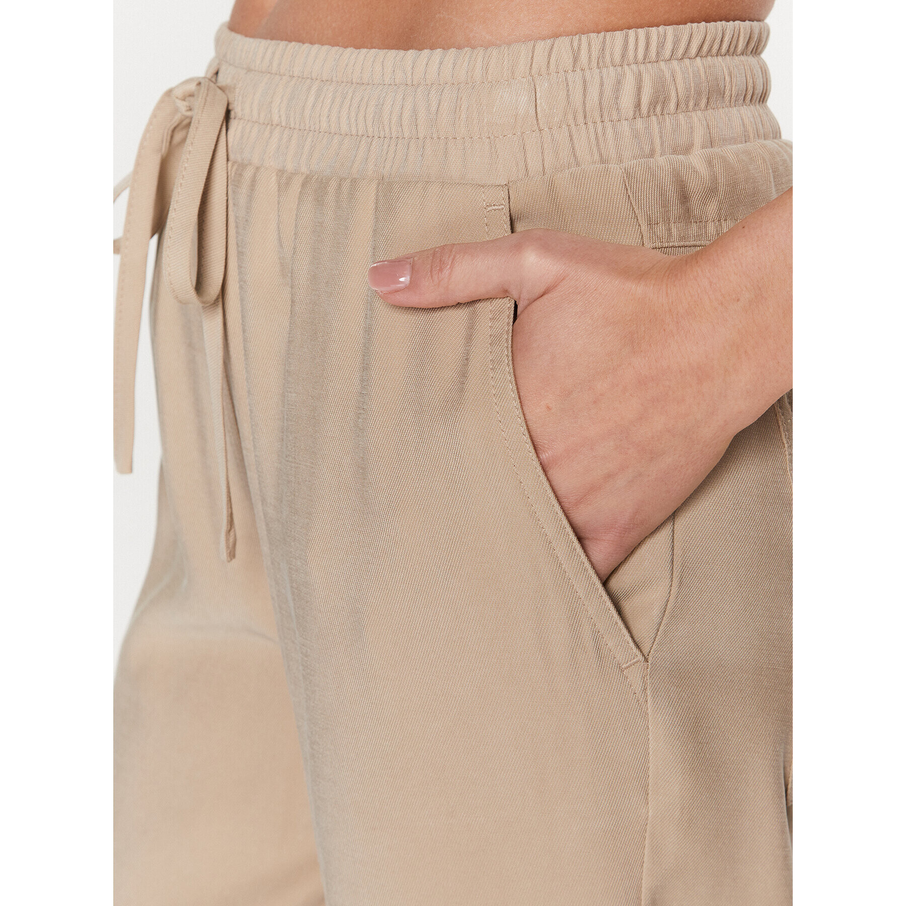 Moss Copenhagen Текстилни панталони 17470 Бежов Basic Fit - Pepit.bg
