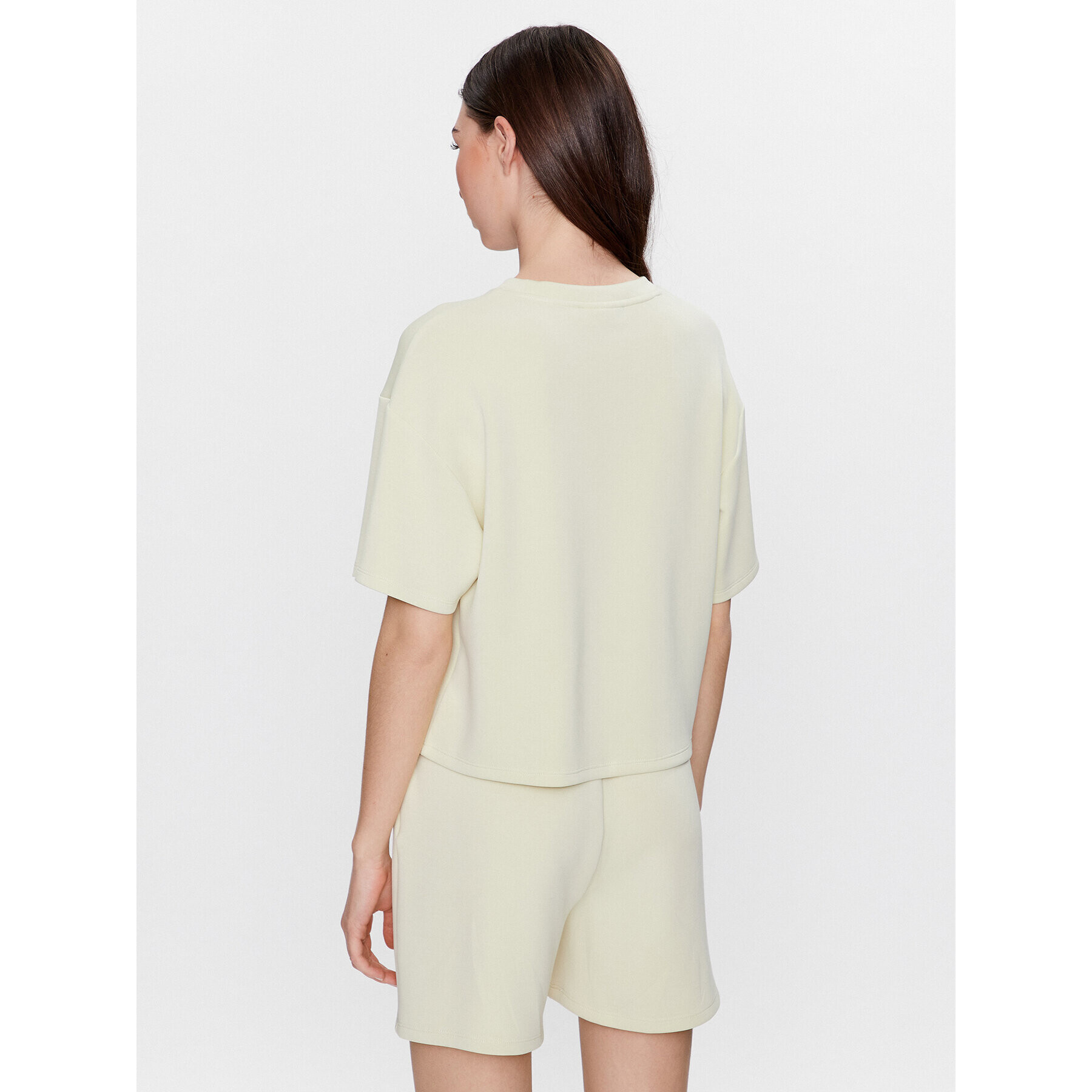 Moss Copenhagen Тишърт 17510 Екрю Basic Fit - Pepit.bg