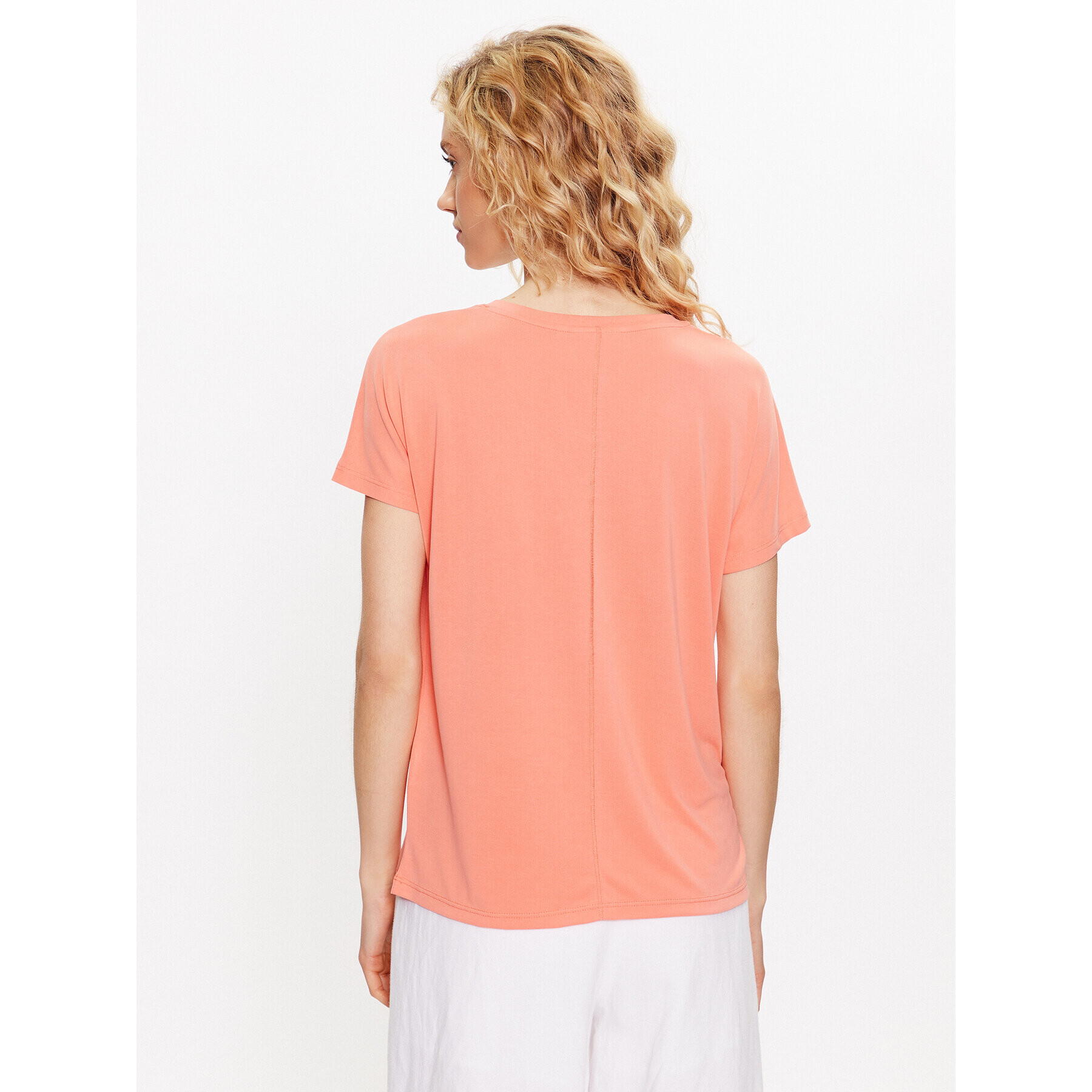 Moss Copenhagen Тишърт 17627 Оранжев Basic Fit - Pepit.bg