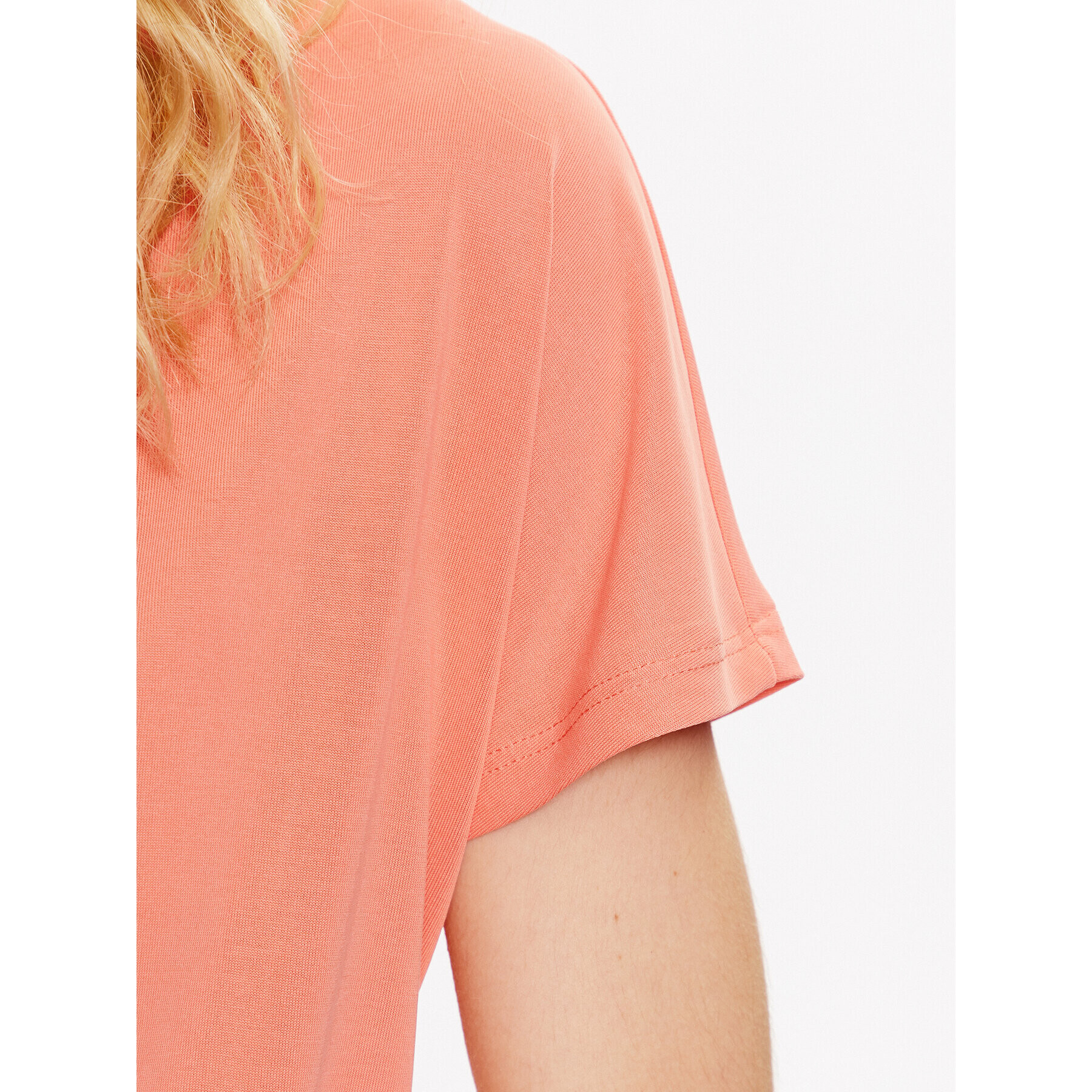 Moss Copenhagen Тишърт 17627 Оранжев Basic Fit - Pepit.bg