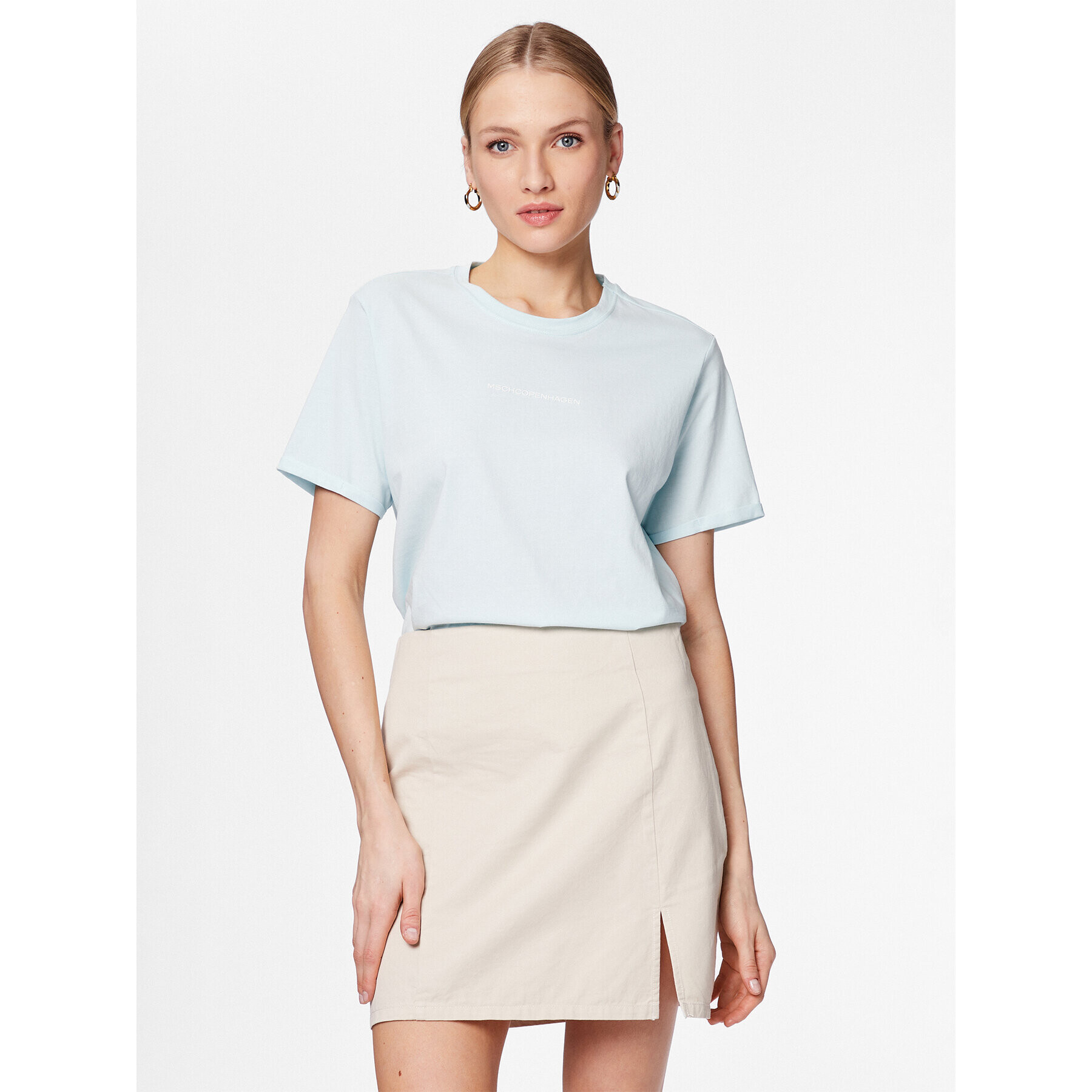 Moss Copenhagen Тишърт Terina 17595 Син Regular Fit - Pepit.bg