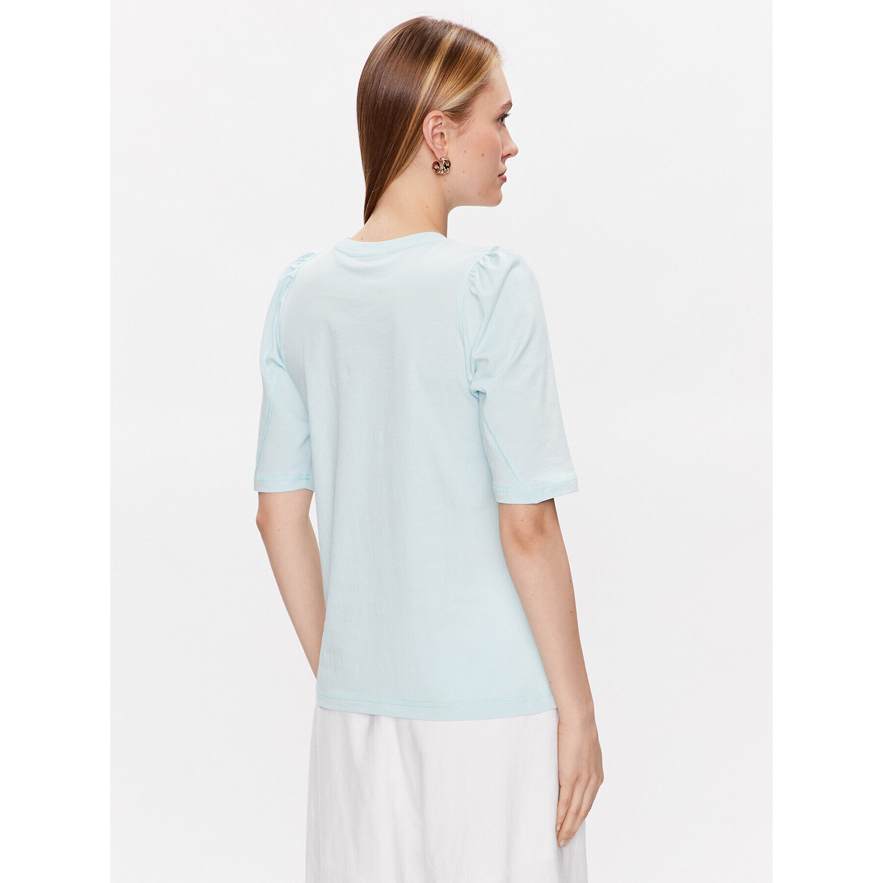 Moss Copenhagen Тишърт Tiffa 17329 Син Regular Fit - Pepit.bg
