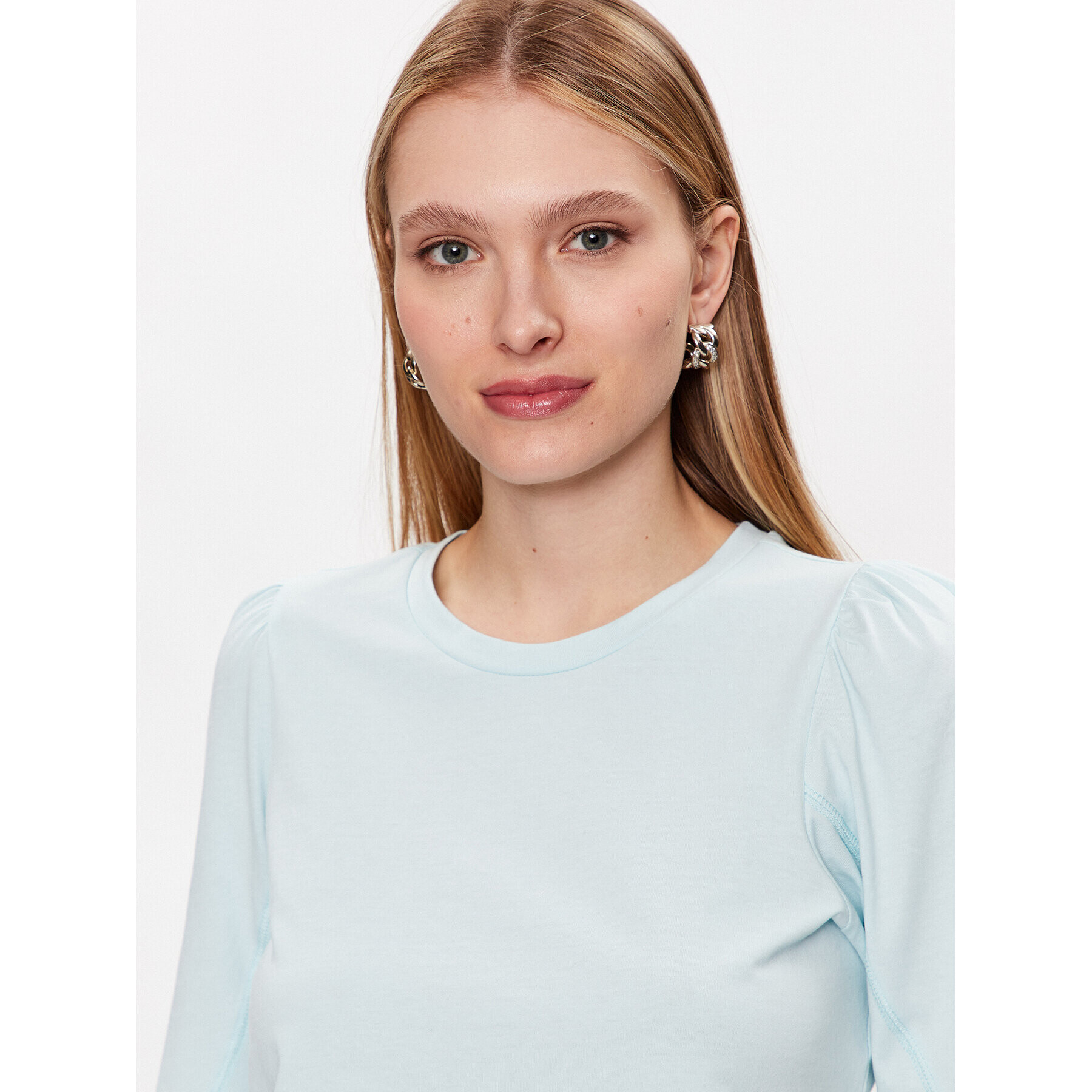 Moss Copenhagen Тишърт Tiffa 17329 Син Regular Fit - Pepit.bg