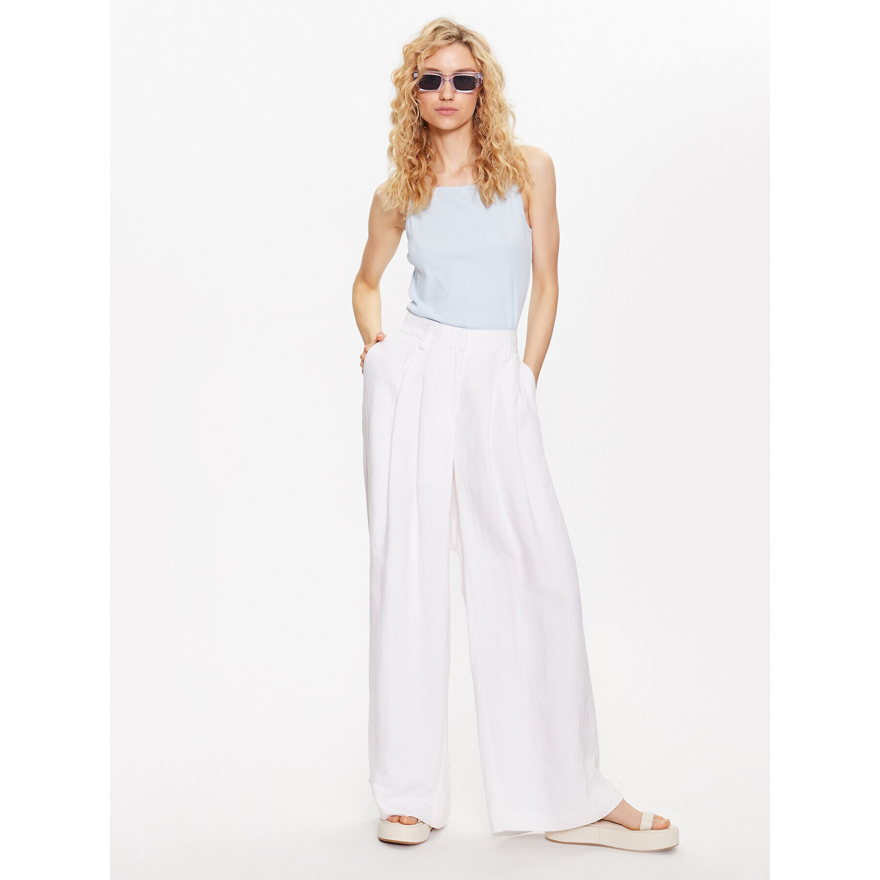 Moss Copenhagen топ 17507 Син Basic Fit - Pepit.bg