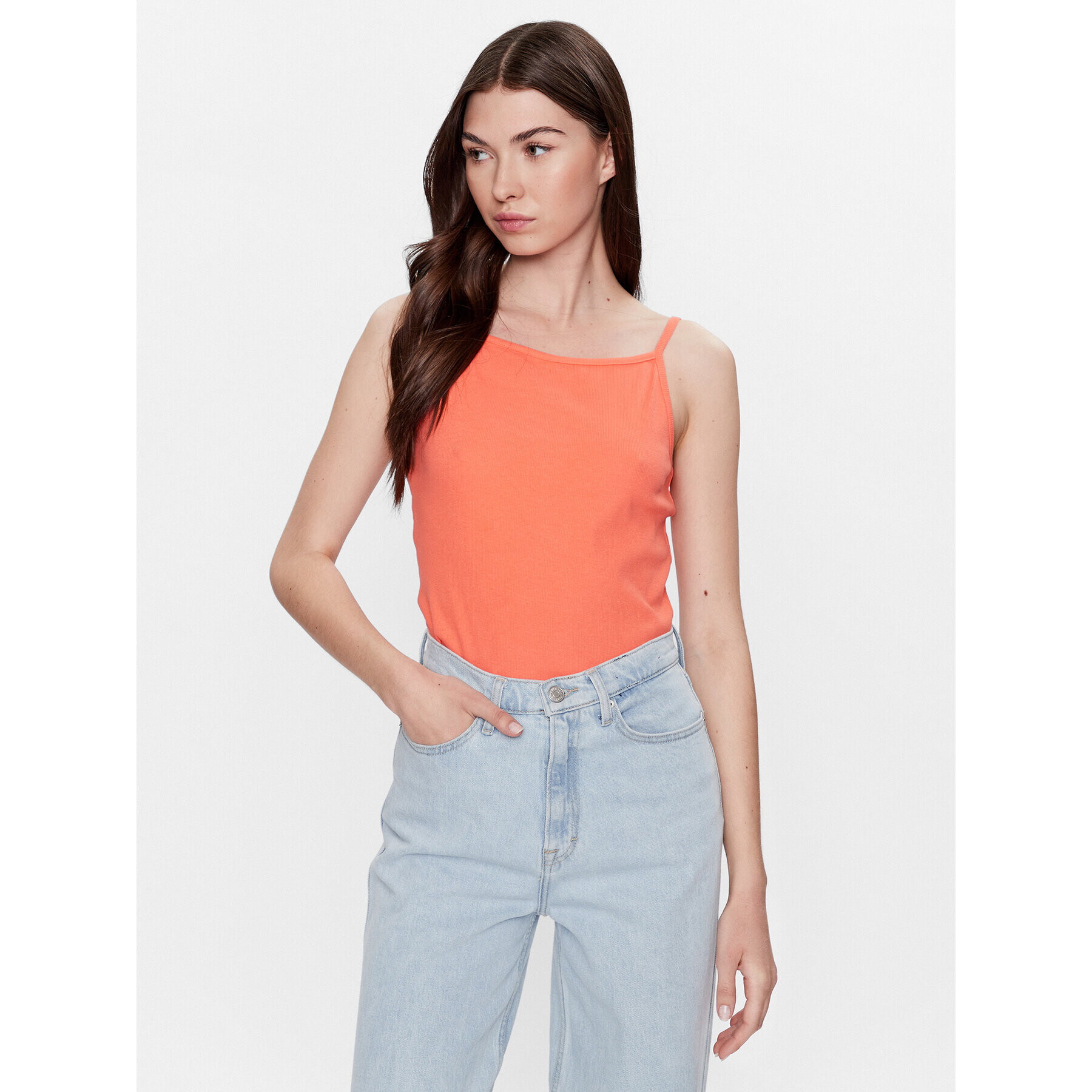 Moss Copenhagen топ 17514 Оранжев Basic Fit - Pepit.bg
