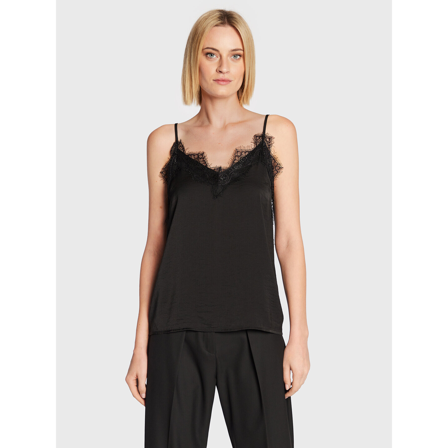 Moss Copenhagen топ Maluca 17075 Черен Regular Fit - Pepit.bg