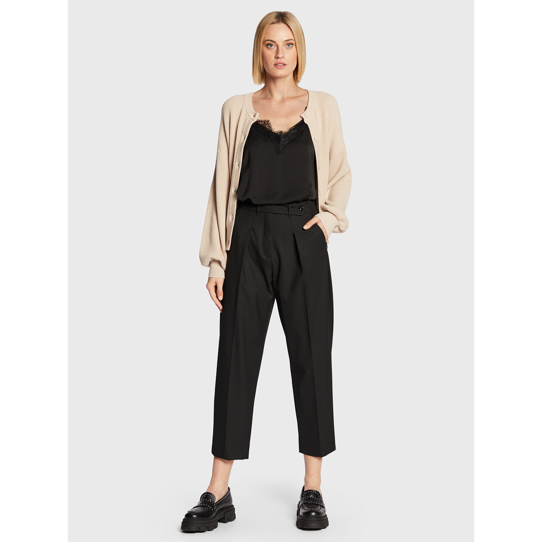 Moss Copenhagen топ Maluca 17075 Черен Regular Fit - Pepit.bg