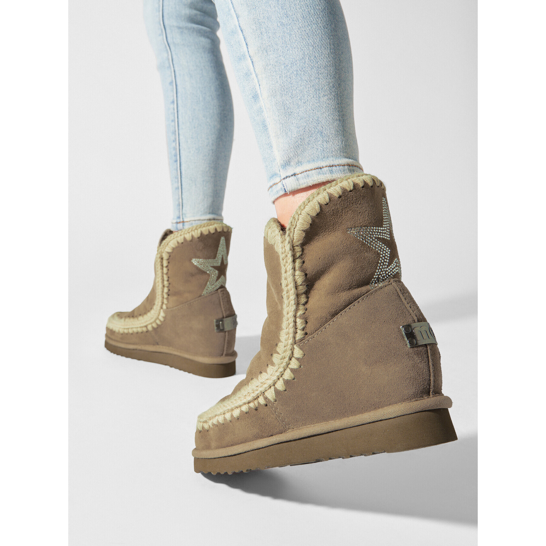 Mou Апрески Inner Wedge FW121049A Черен - Pepit.bg
