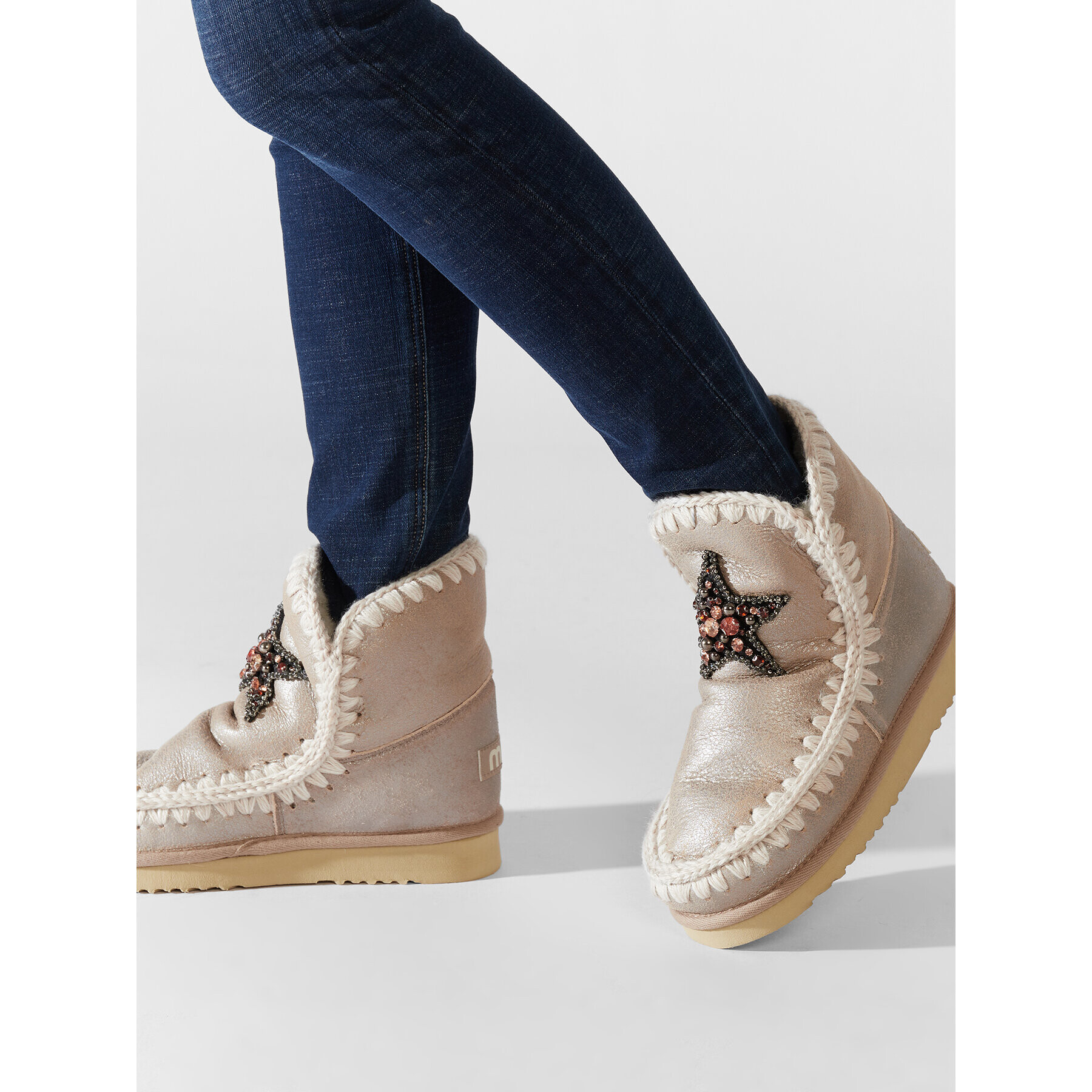Mou Боти Eskimo18 FW101041B Бежов - Pepit.bg