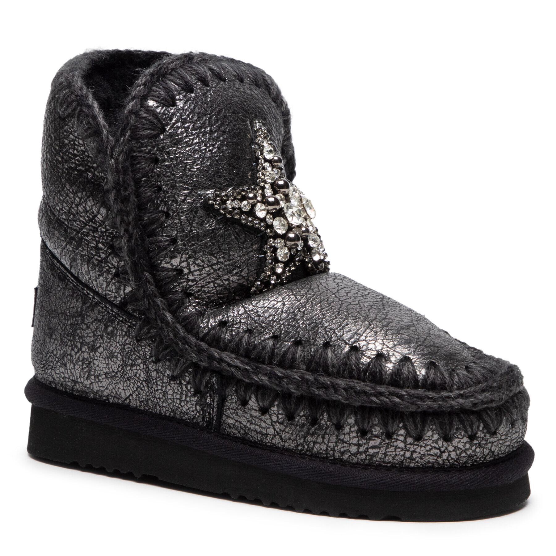 Mou Обувки Eskimo 18 Front Star Patch FW101041B Черен - Pepit.bg