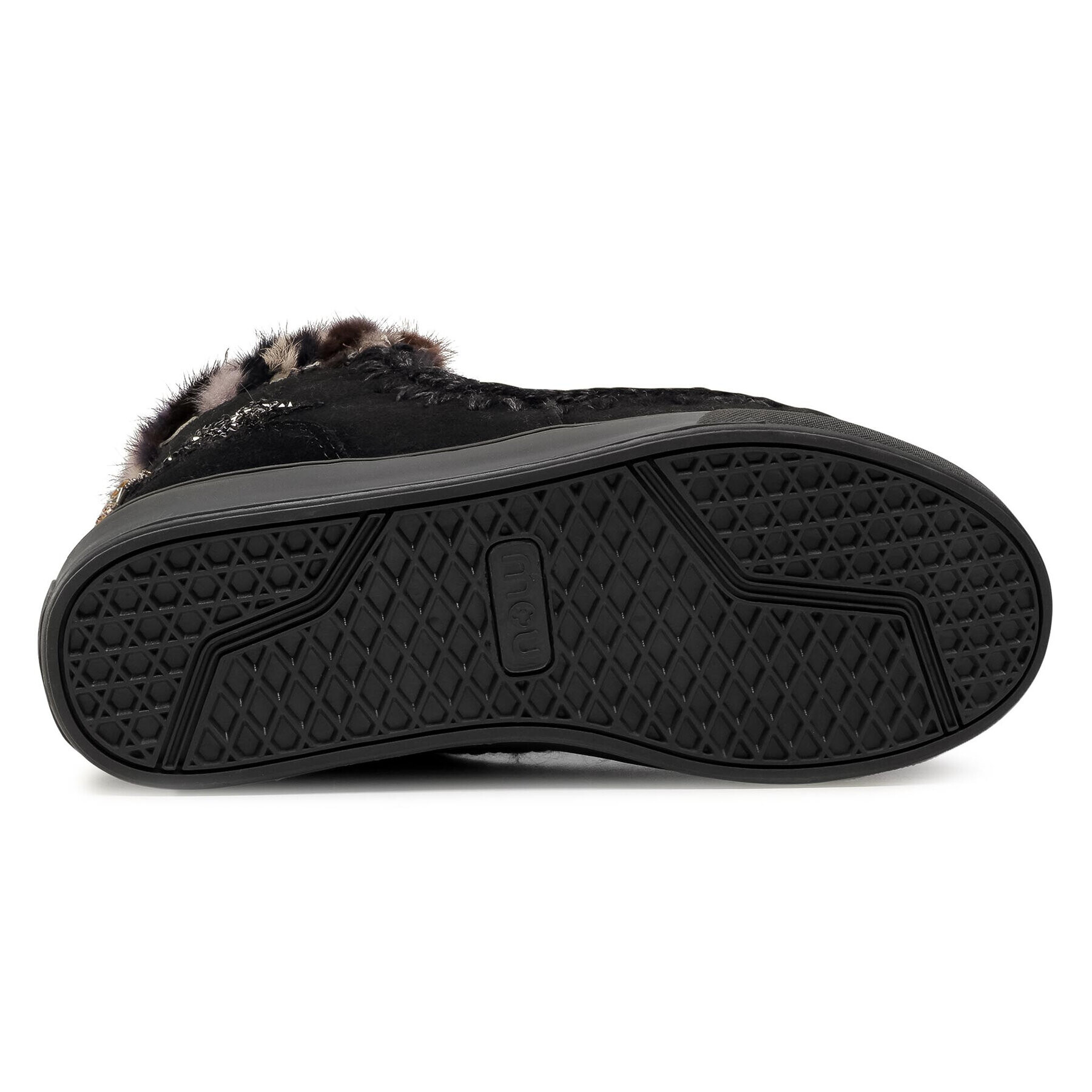 Mou Обувки Eskimo Sneaker Star Patch&Mink FW111006A Черен - Pepit.bg