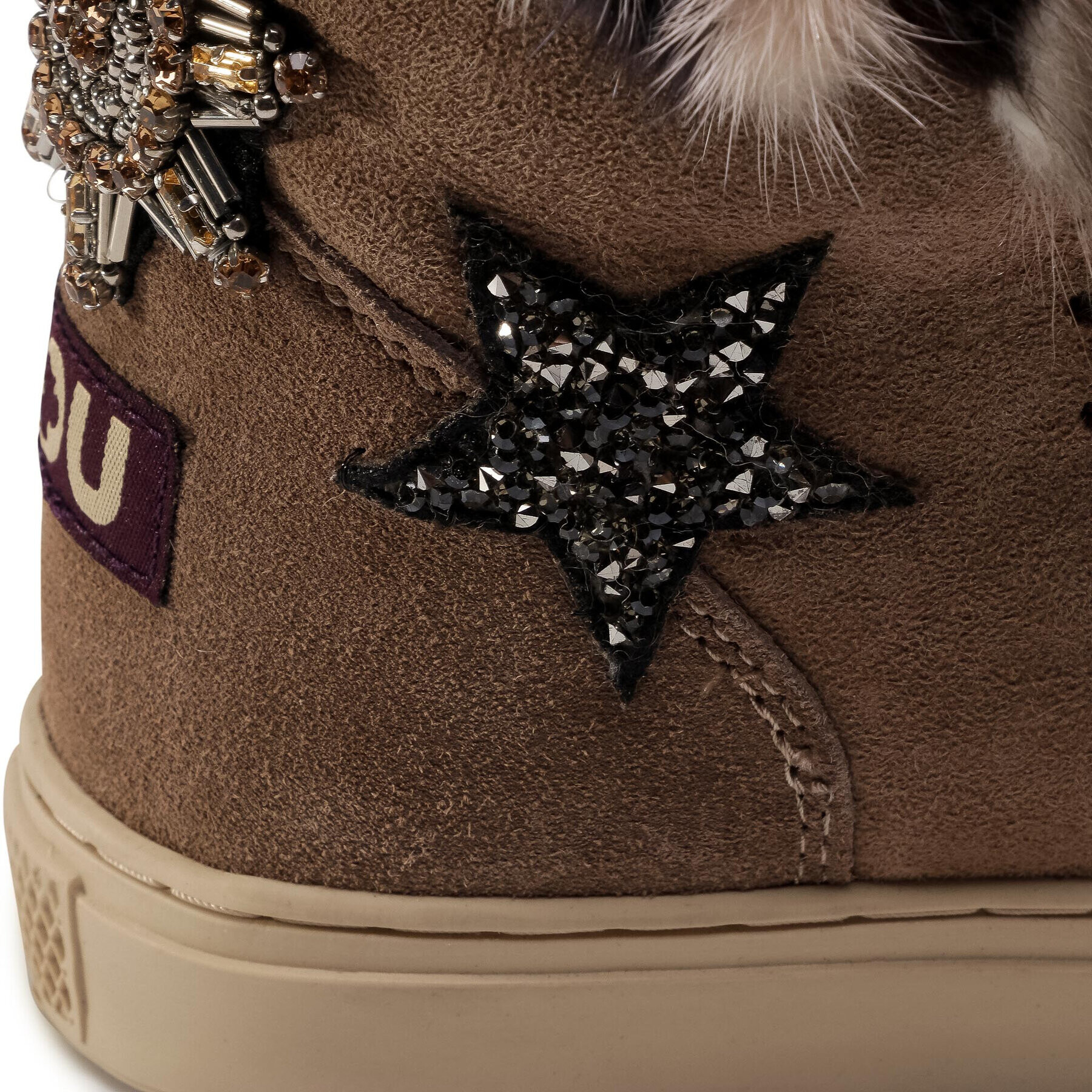 Mou Обувки Eskimo Sneaker Star Patch&Mink FW111006A Кафяв - Pepit.bg