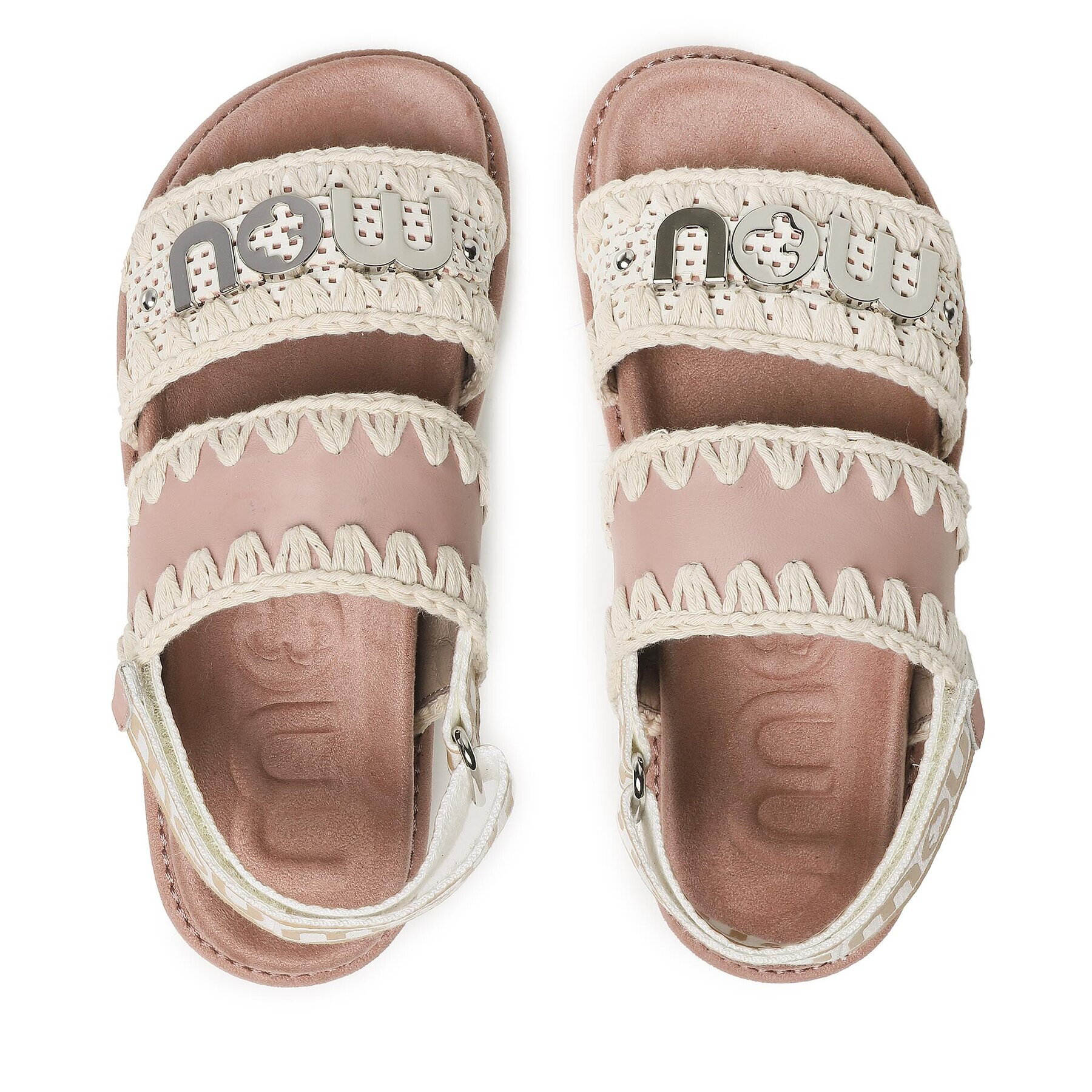 Mou Сандали New Bio Sandal Back Strap SW461001C Бял - Pepit.bg