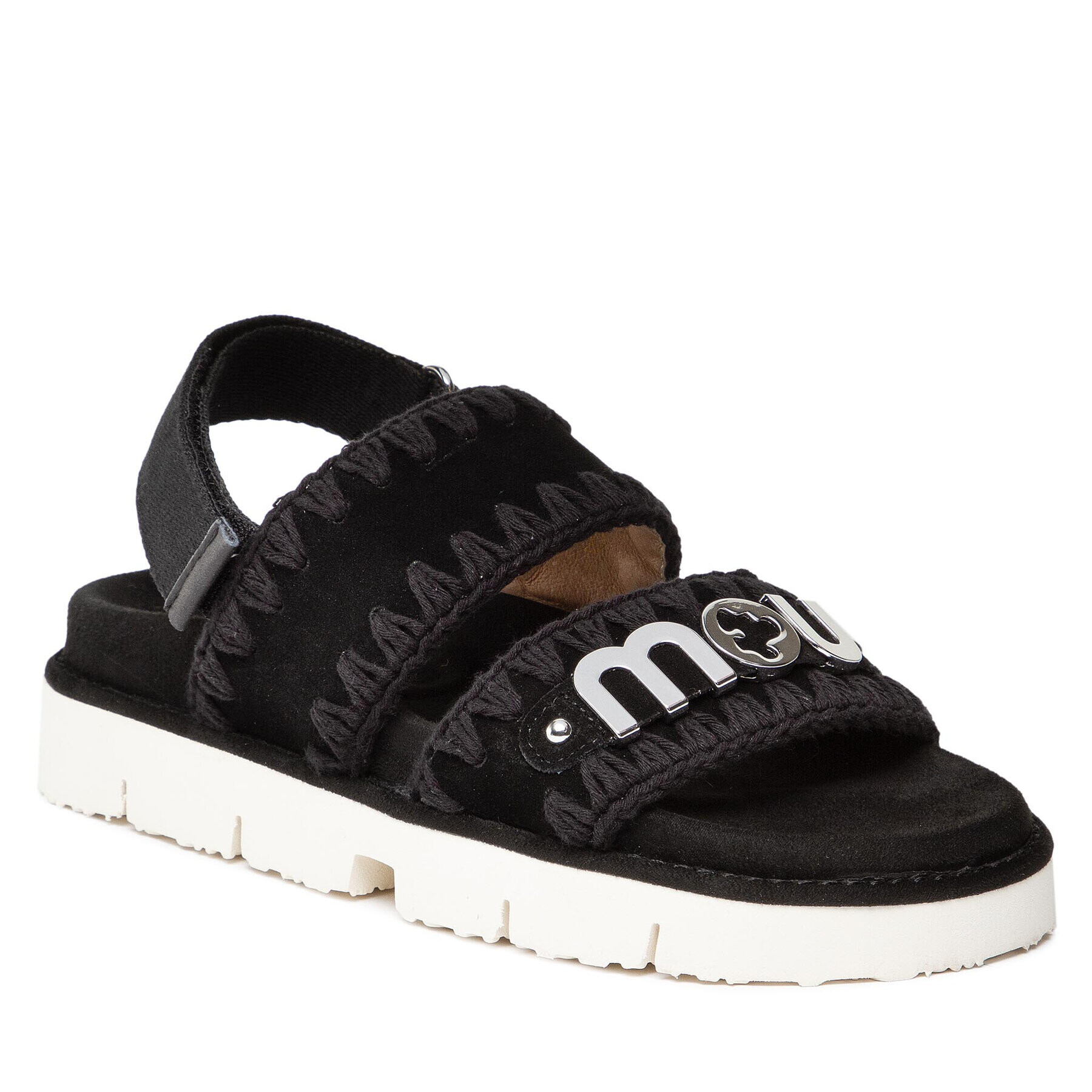 Mou Сандали New Bio Sandal SW461001A Черен - Pepit.bg