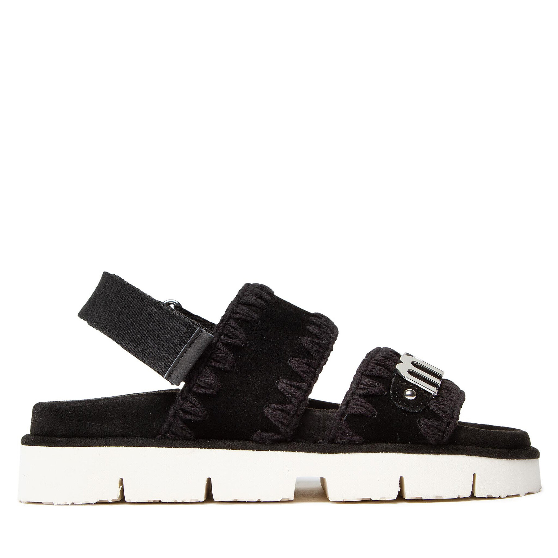Mou Сандали New Bio Sandal SW461001A Черен - Pepit.bg