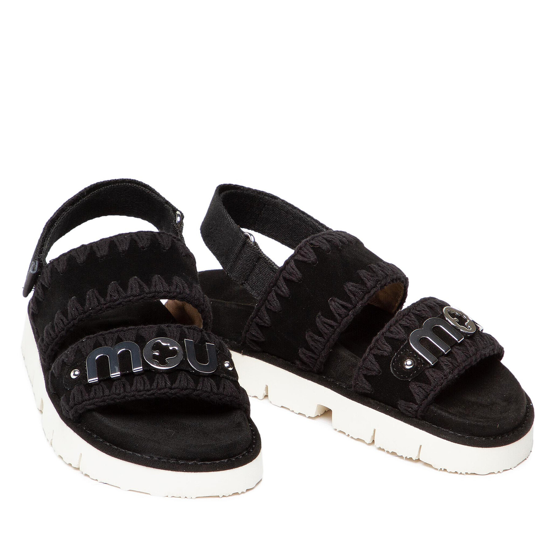 Mou Сандали New Bio Sandal SW461001A Черен - Pepit.bg