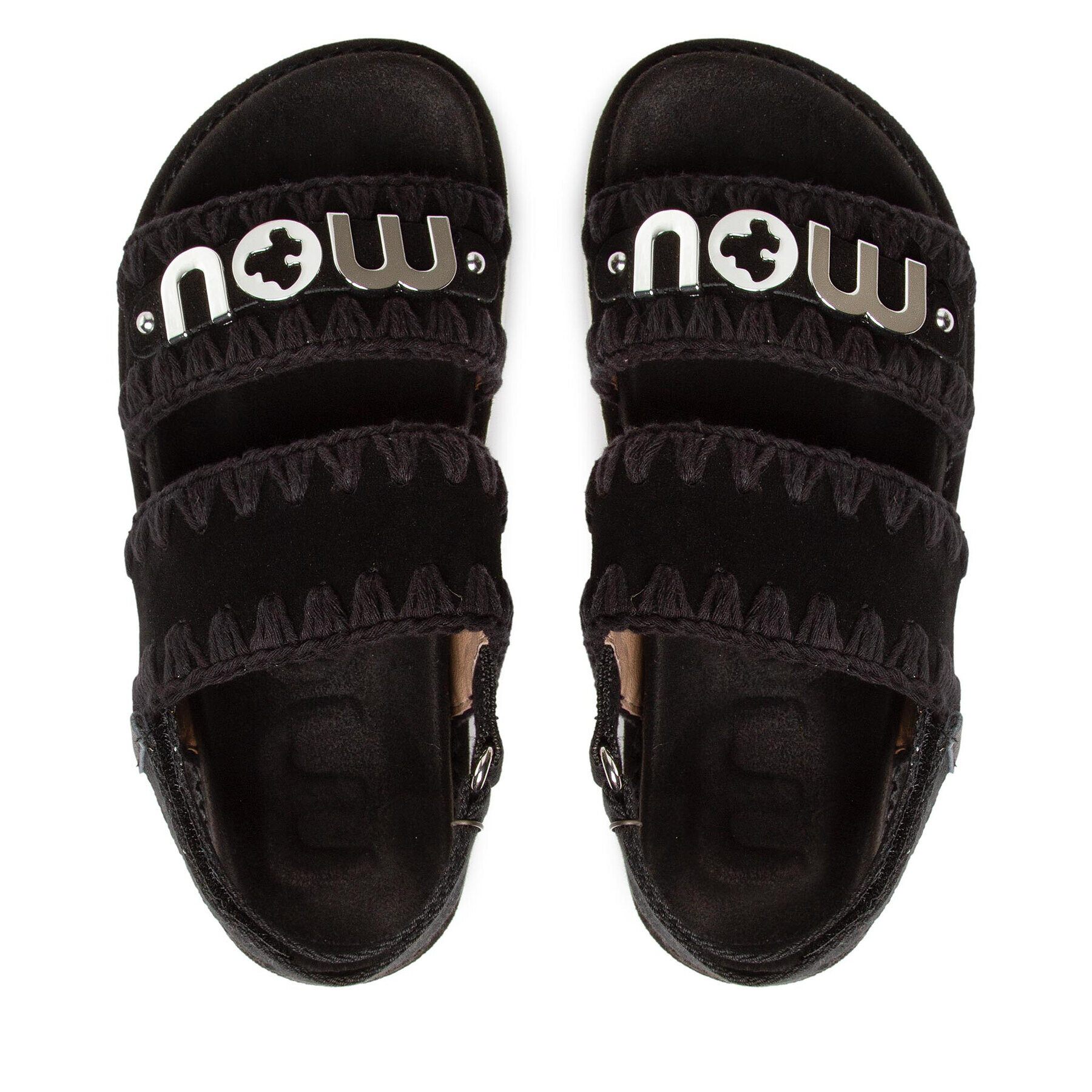 Mou Сандали New Bio Sandal SW461001A Черен - Pepit.bg