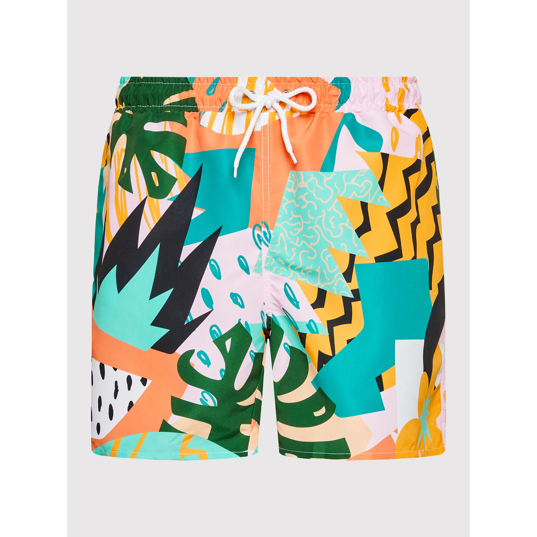 Mr. GUGU & Miss GO Плувни шорти Tropical Abstract Цветен Regular Fit - Pepit.bg