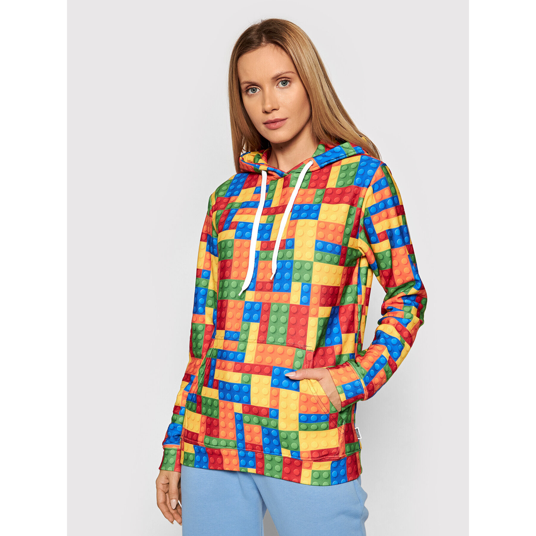 Mr. GUGU & Miss GO Суитшърт Unisex Blocks Цветен Regular Fit - Pepit.bg