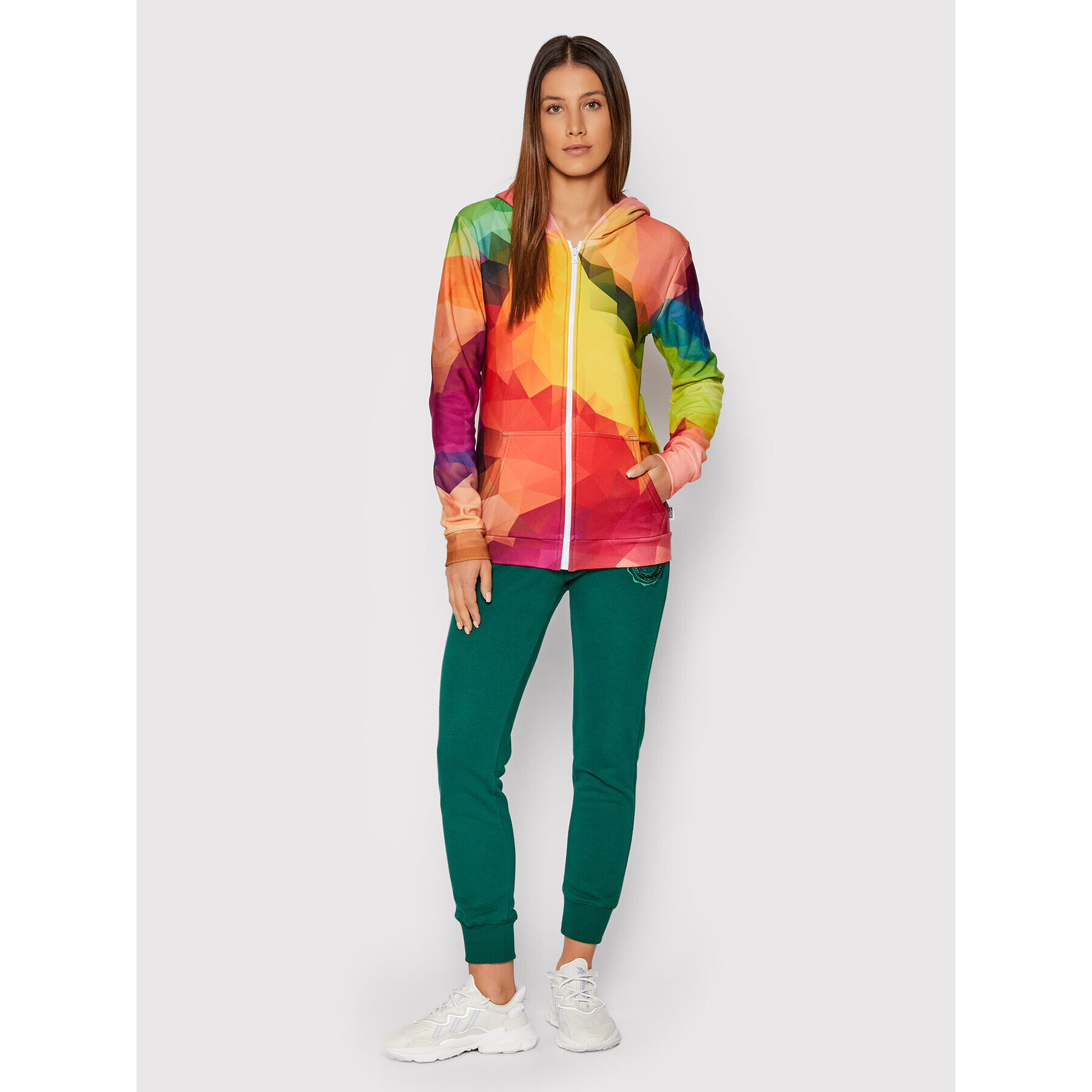 Mr. GUGU & Miss GO Суитшърт Unisex Colorful Geometric Цветен Regular Fit - Pepit.bg