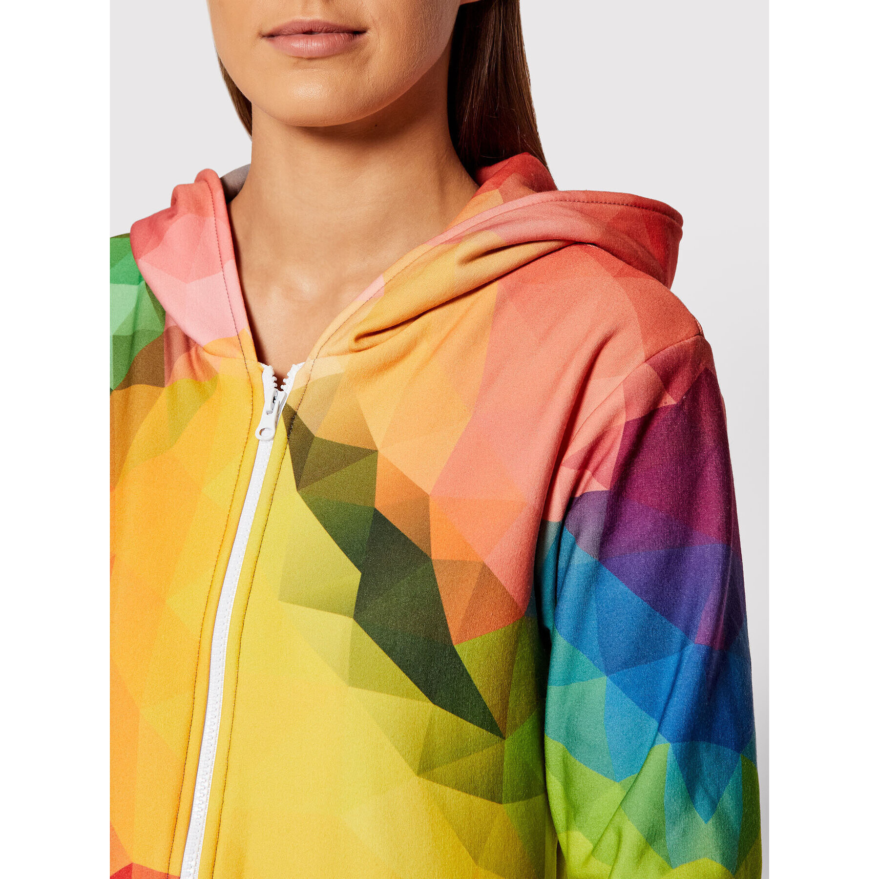 Mr. GUGU & Miss GO Суитшърт Unisex Colorful Geometric Цветен Regular Fit - Pepit.bg