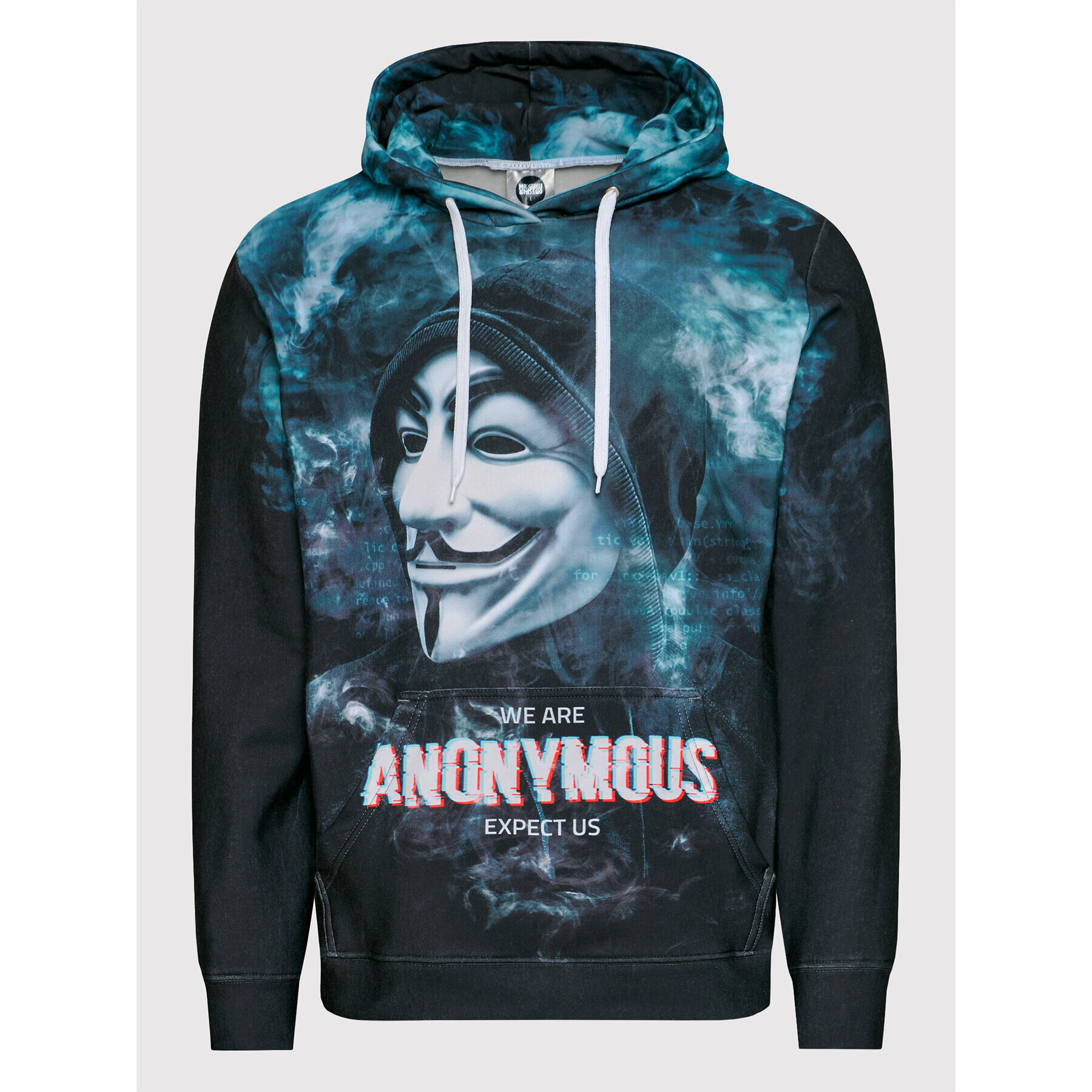 Mr. GUGU & Miss GO Суитшърт Unisex We Are Anonymous Сив Regular Fit - Pepit.bg