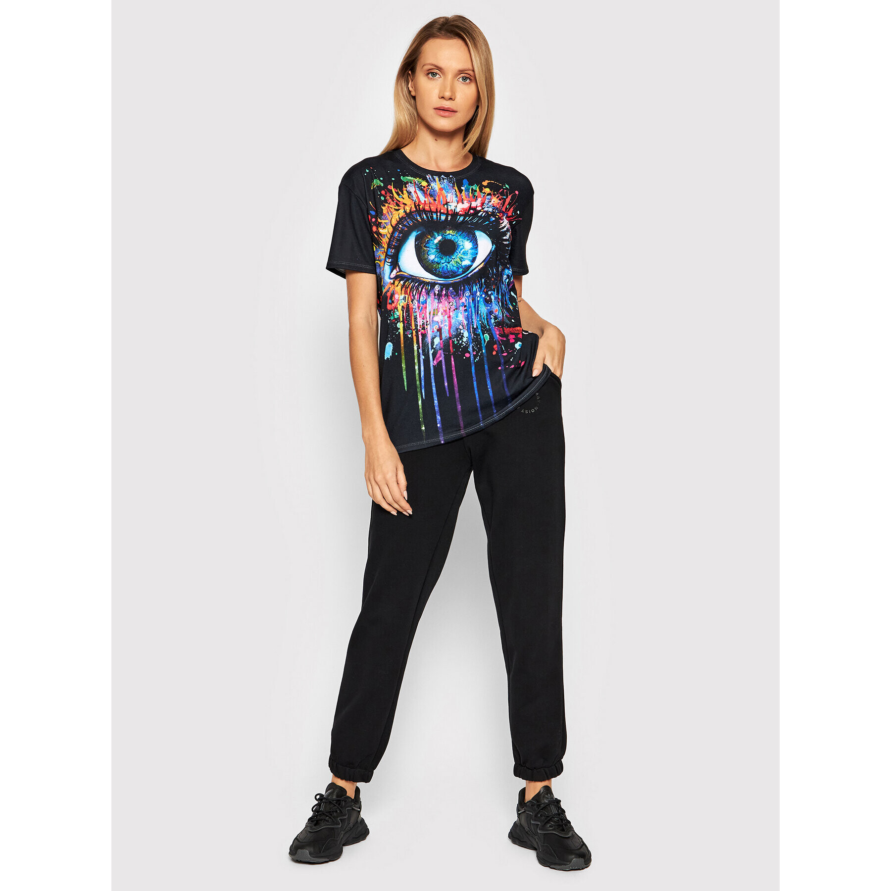 Mr. GUGU & Miss GO Тишърт Unisex Black Fullprint Черен Regular Fit - Pepit.bg