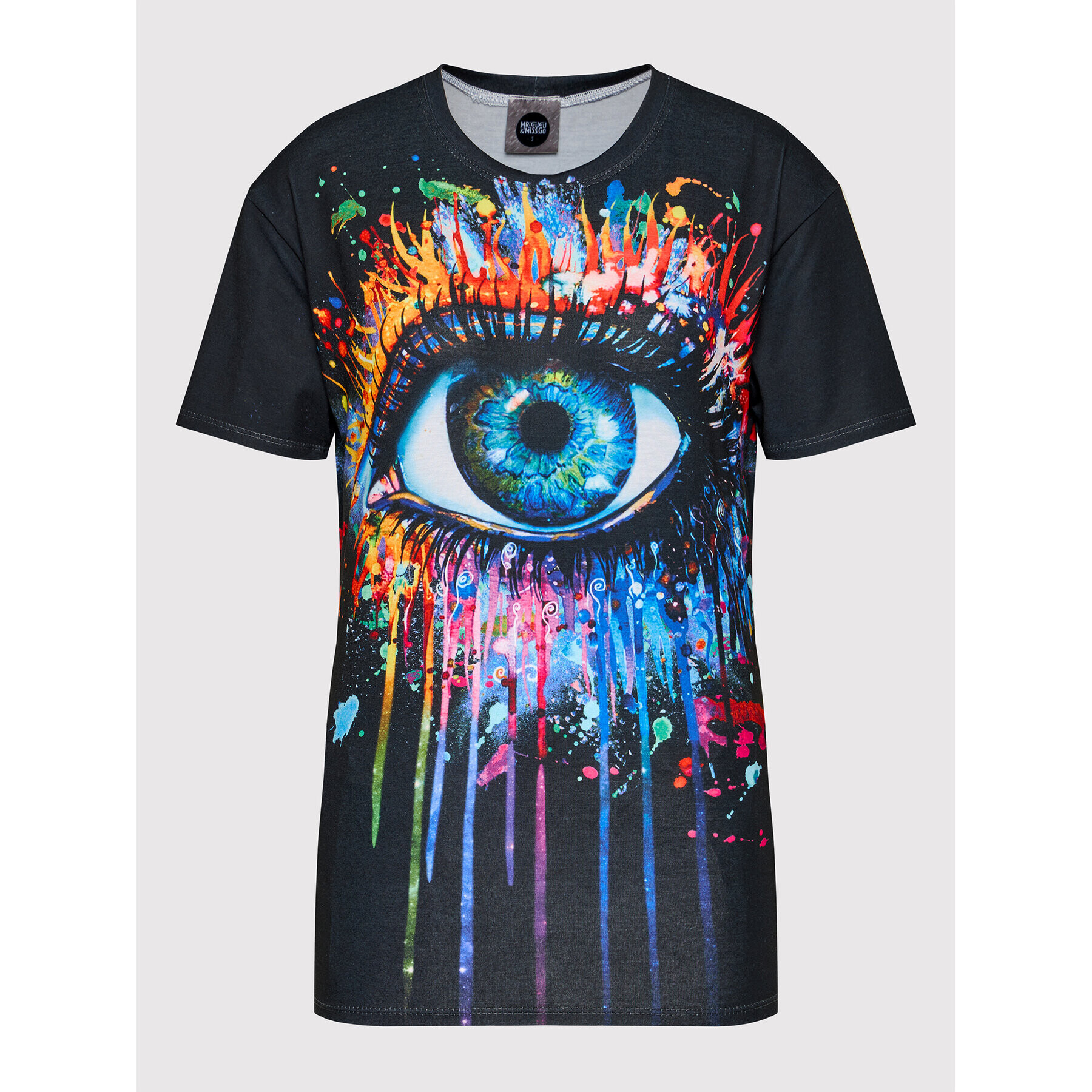 Mr. GUGU & Miss GO Тишърт Unisex Black Fullprint Черен Regular Fit - Pepit.bg