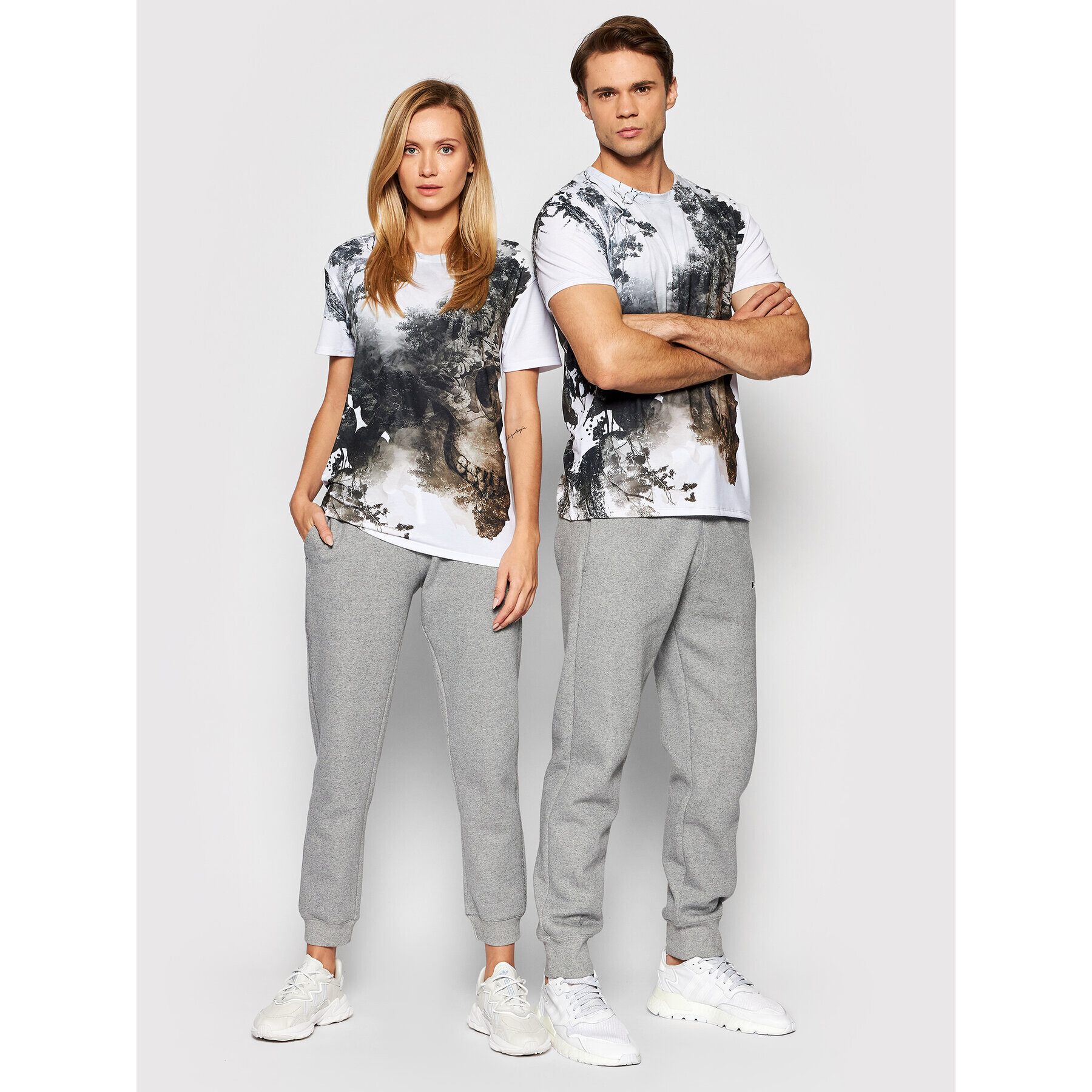 Mr. GUGU & Miss GO Тишърт Unisex Dead Nature Сив Regular Fit - Pepit.bg