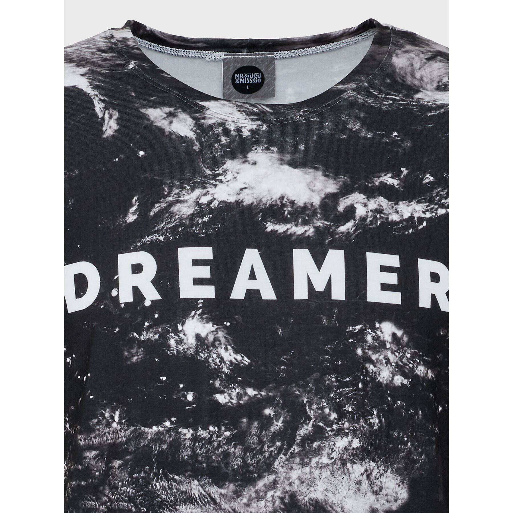 Mr. GUGU & Miss GO Тишърт Unisex Dreamer Черен Regular Fit - Pepit.bg