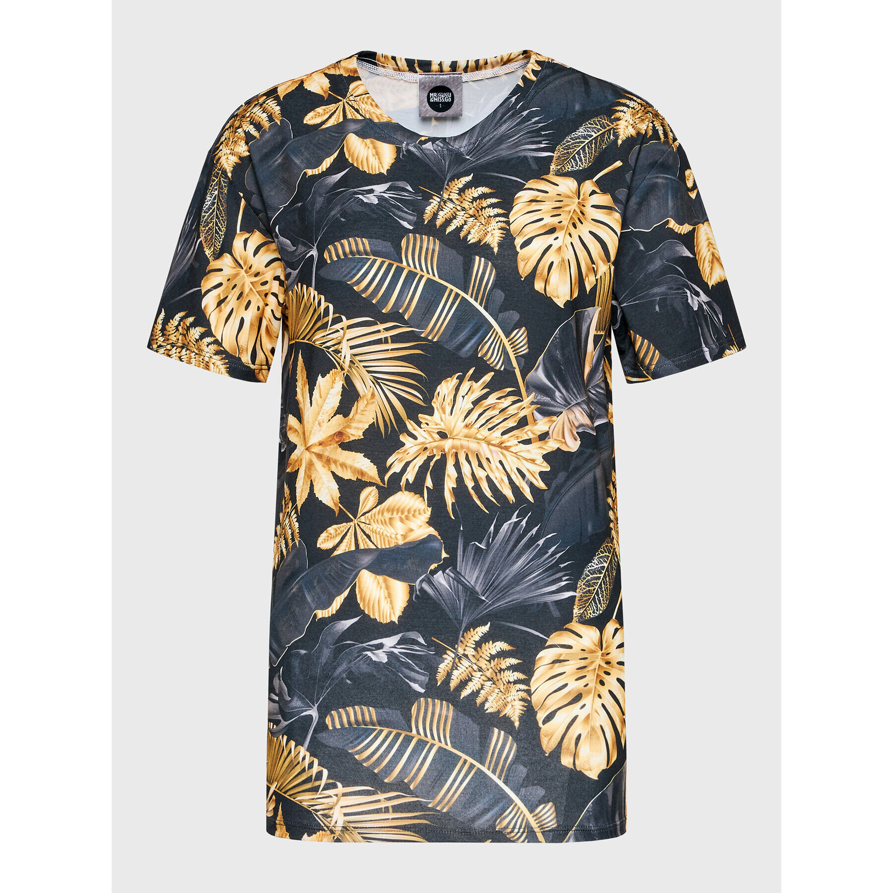 Mr. GUGU & Miss GO Тишърт Unisex Golden Tropic Цветен Regular Fit - Pepit.bg