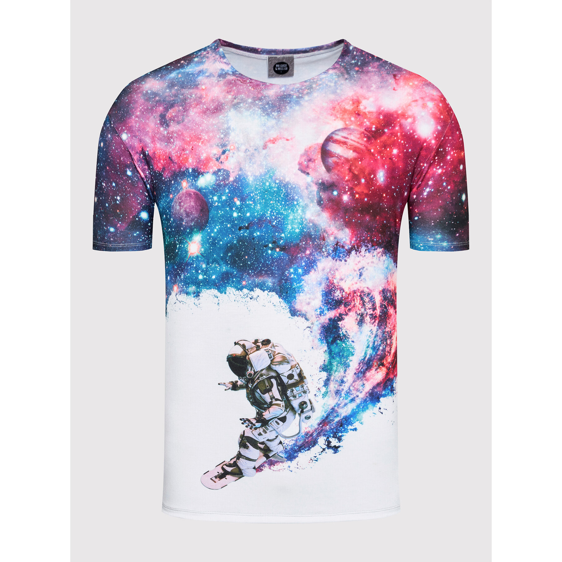 Mr. GUGU & Miss GO Тишърт Unisex Surfing Cosmonaut Цветен Regular Fit - Pepit.bg