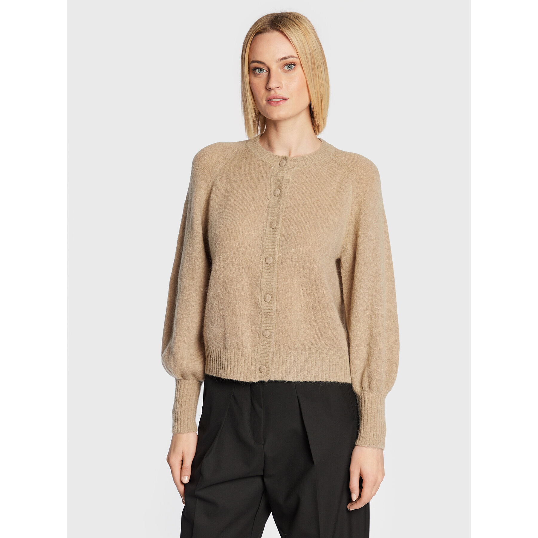 Moss Copenhagen Кардиган Maimee 17225 Бежов Regular Fit - Pepit.bg