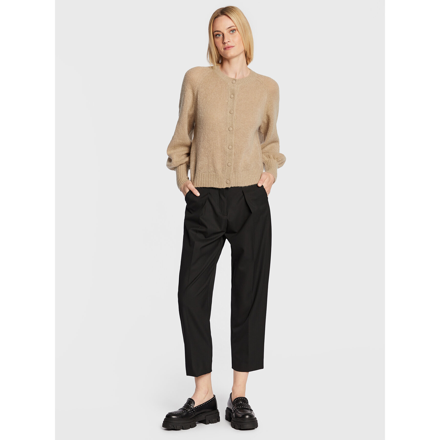 Moss Copenhagen Кардиган Maimee 17225 Бежов Regular Fit - Pepit.bg