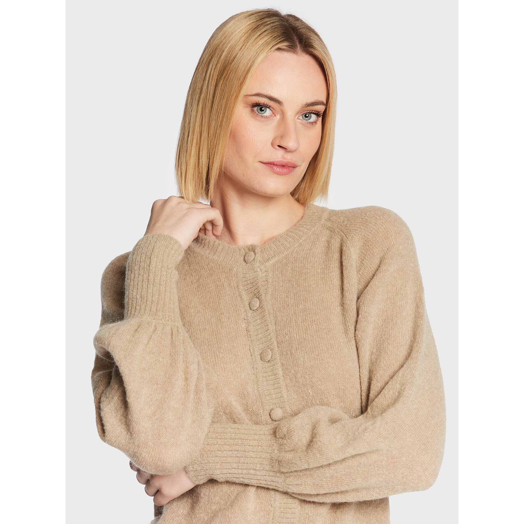 Moss Copenhagen Кардиган Maimee 17225 Бежов Regular Fit - Pepit.bg