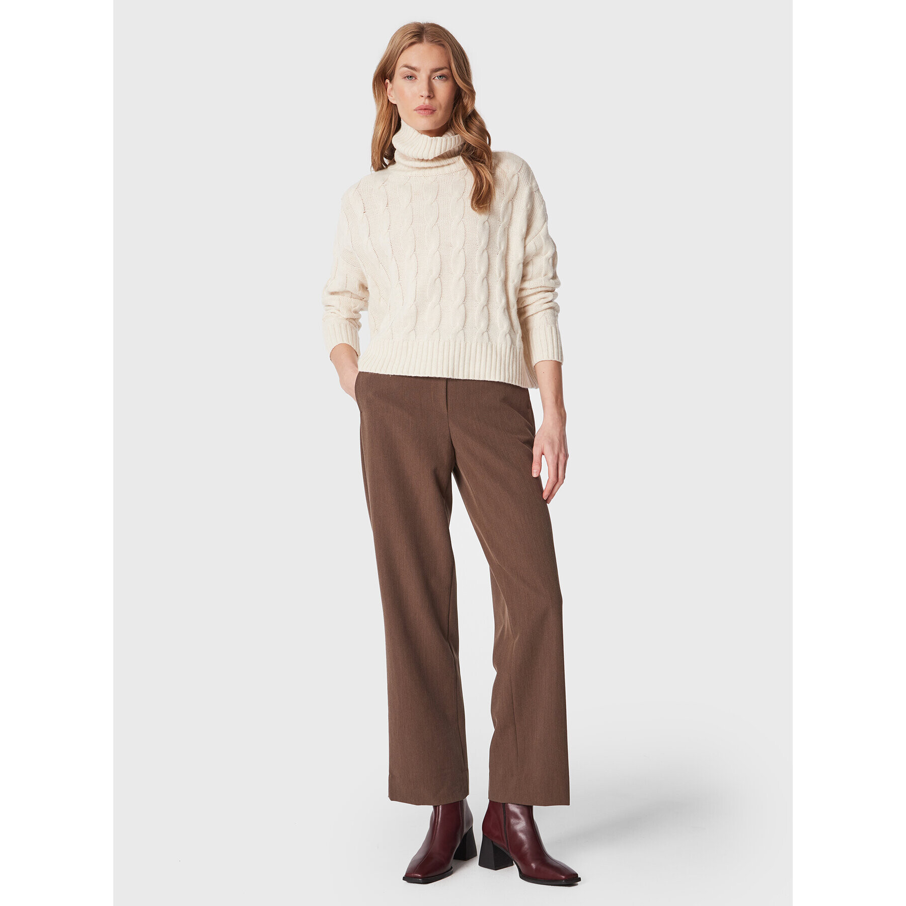 Moss Copenhagen Поло Rahima Latifa 16895 Екрю Regular Fit - Pepit.bg