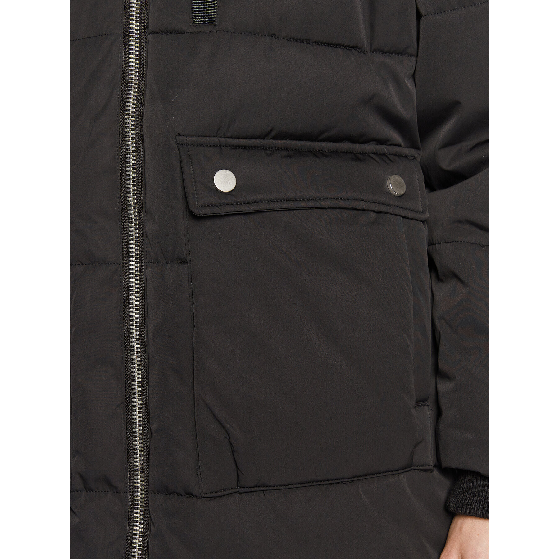 Moss Copenhagen Пухено яке Pavinaria 16674 Черен Regular Fit - Pepit.bg