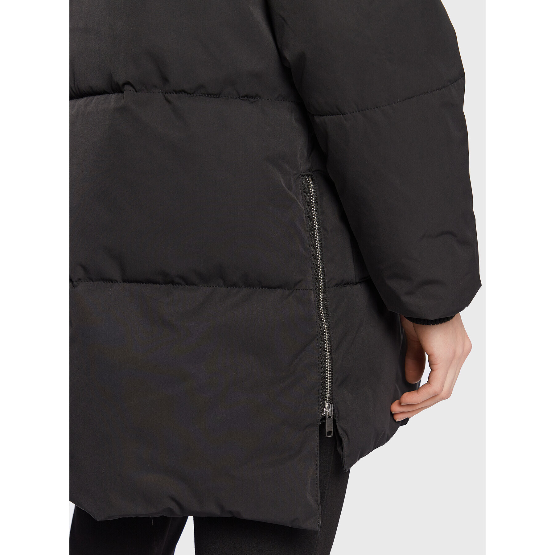 Moss Copenhagen Пухено яке Pavinaria 16674 Черен Regular Fit - Pepit.bg