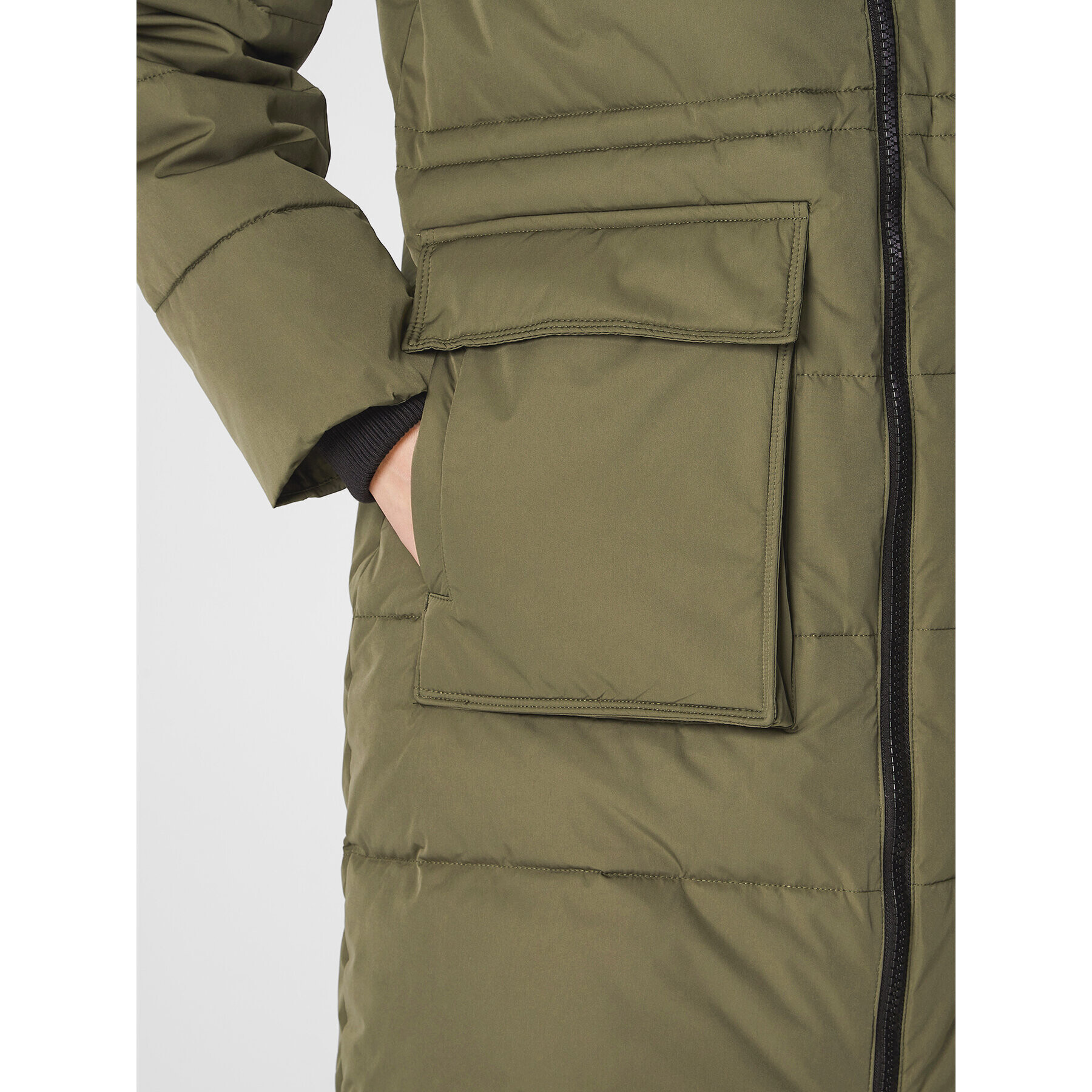 Moss Copenhagen Пухено яке Pavinaria 17220 Зелен Regular Fit - Pepit.bg