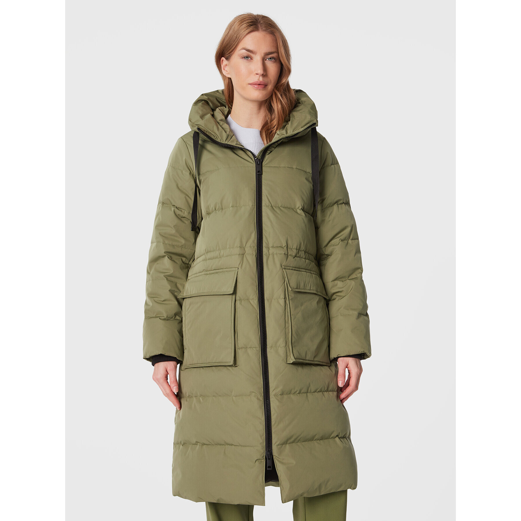 Moss Copenhagen Пухено яке Pavine 16871 Зелен Oversize - Pepit.bg