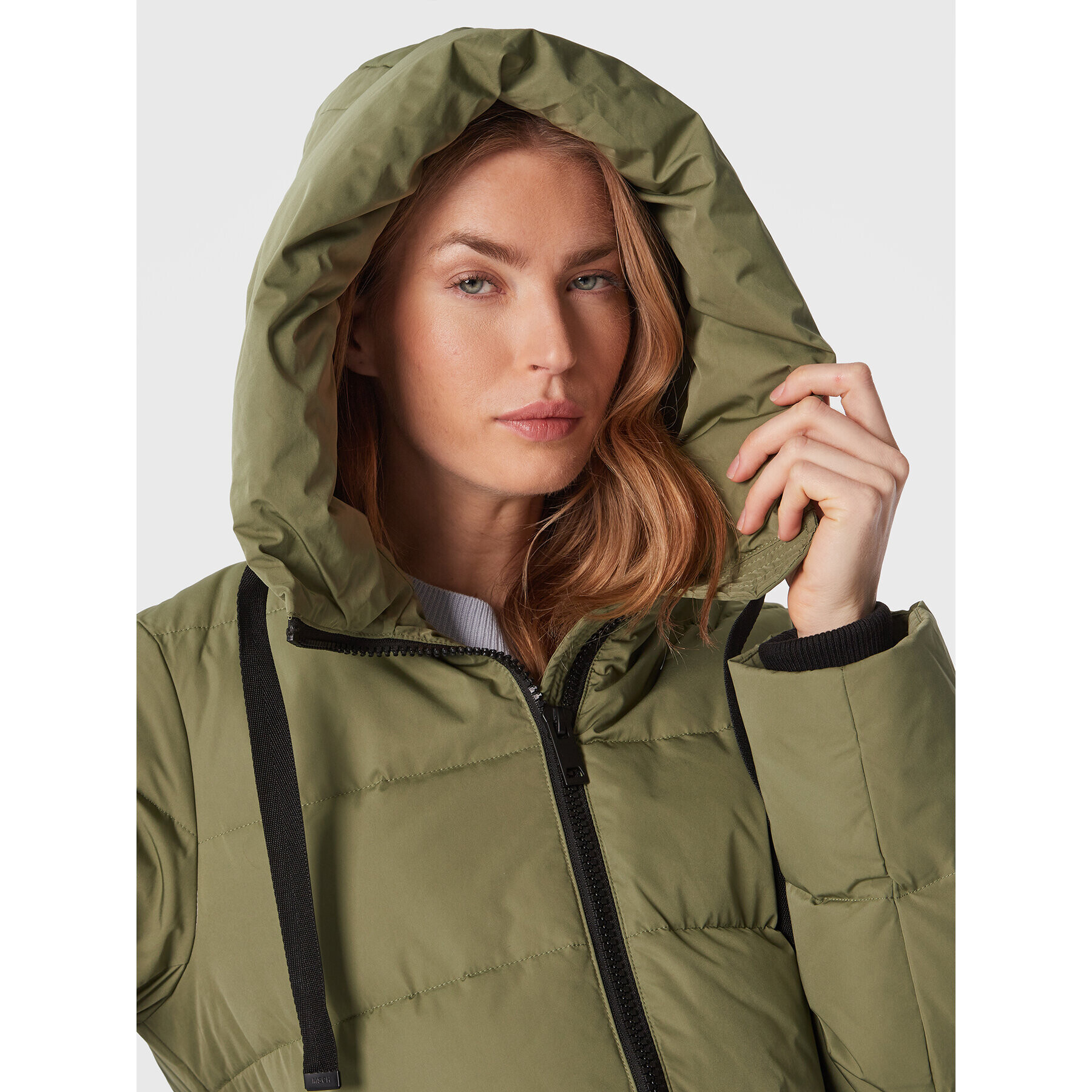 Moss Copenhagen Пухено яке Pavine 16871 Зелен Oversize - Pepit.bg