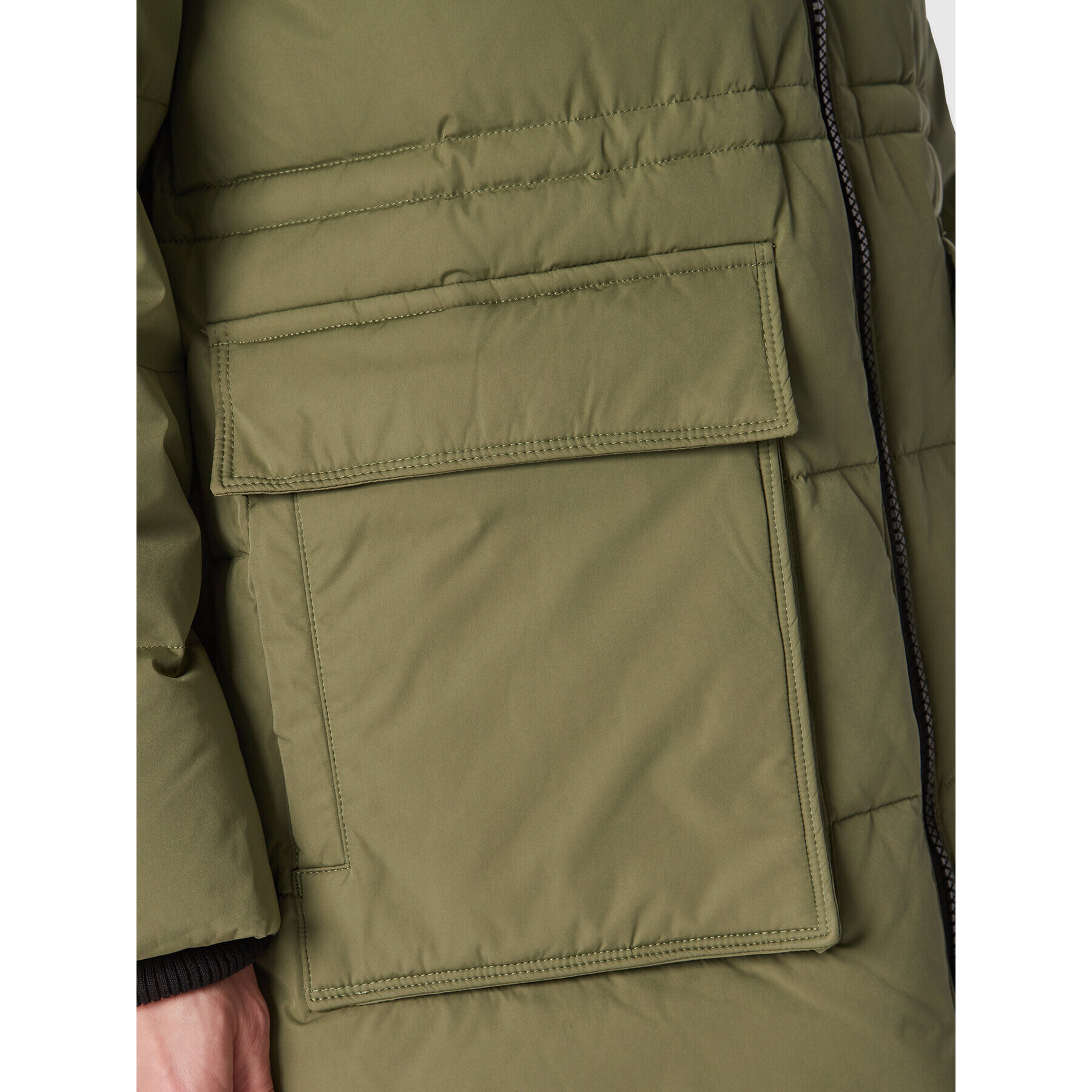Moss Copenhagen Пухено яке Pavine 16871 Зелен Oversize - Pepit.bg