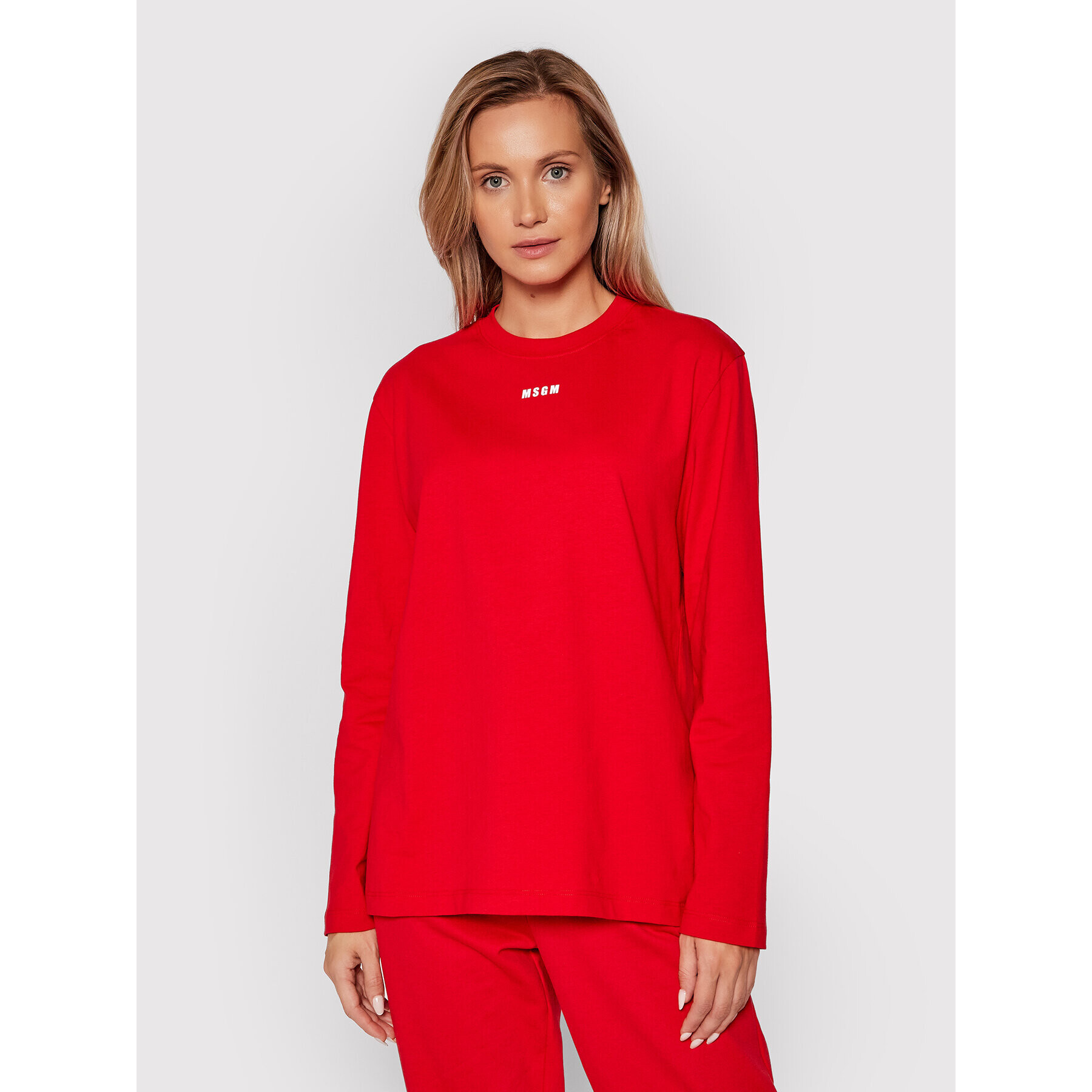 MSGM Блуза 2000MDM501 200002 Червен Regular Fit - Pepit.bg