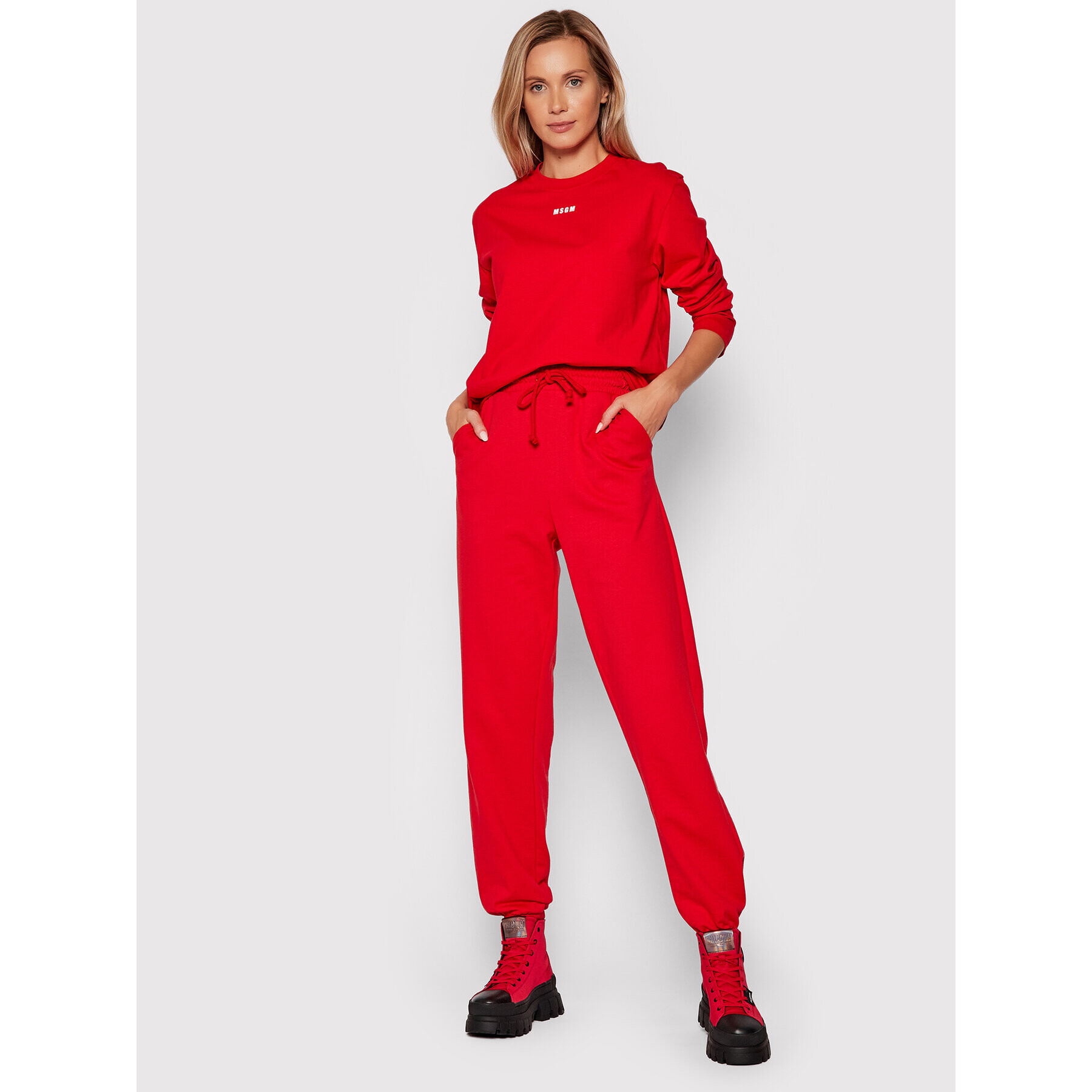 MSGM Блуза 2000MDM501 200002 Червен Regular Fit - Pepit.bg