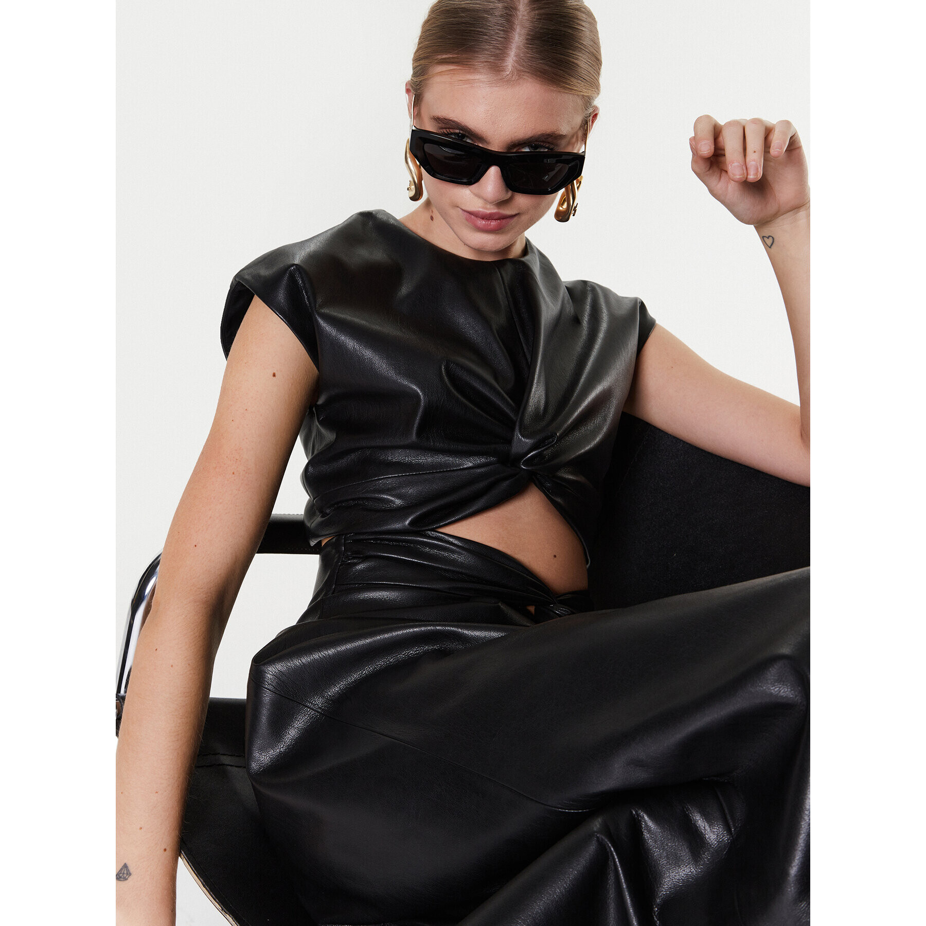 MSGM Блуза 3441MDT08 237110 Черен Regular Fit - Pepit.bg