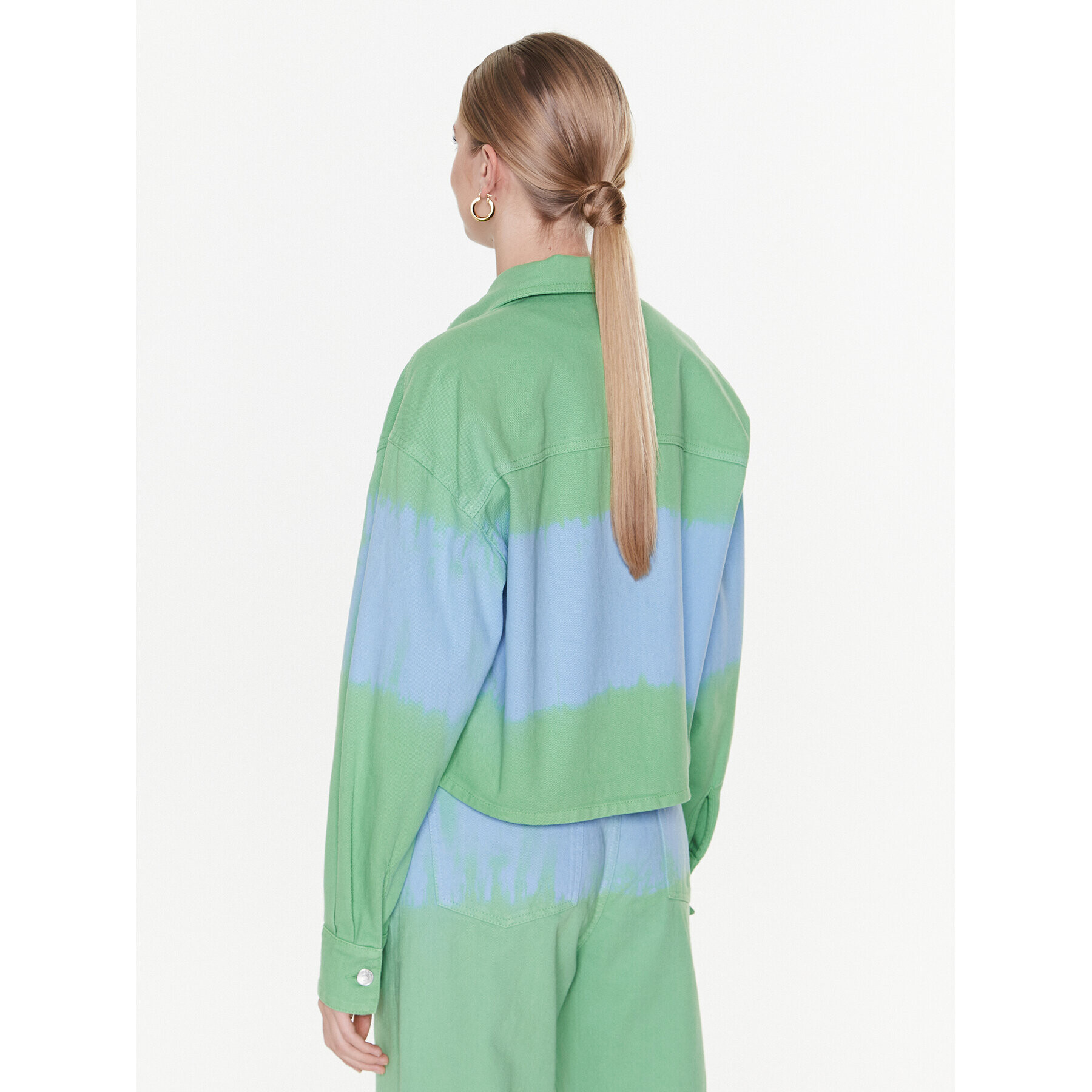 MSGM Дънково яке 3441MDE45TD 237281 Зелен Regular Fit - Pepit.bg