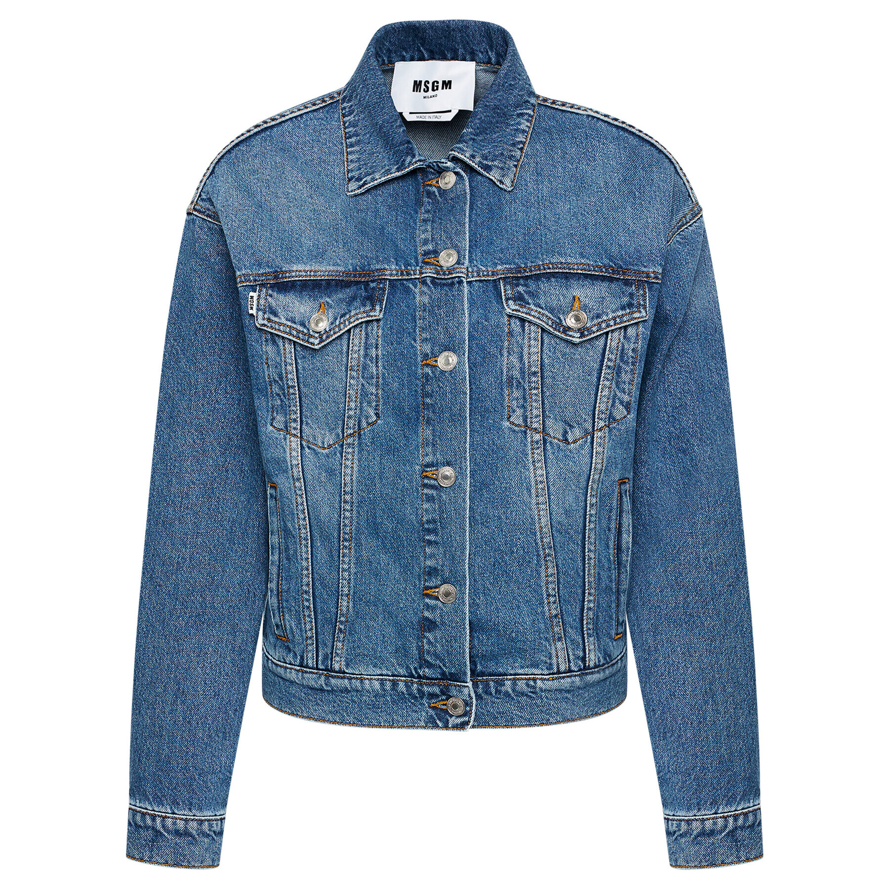 MSGM Дънково яке 3041MDH41LX 217283 Син Regular Fit - Pepit.bg