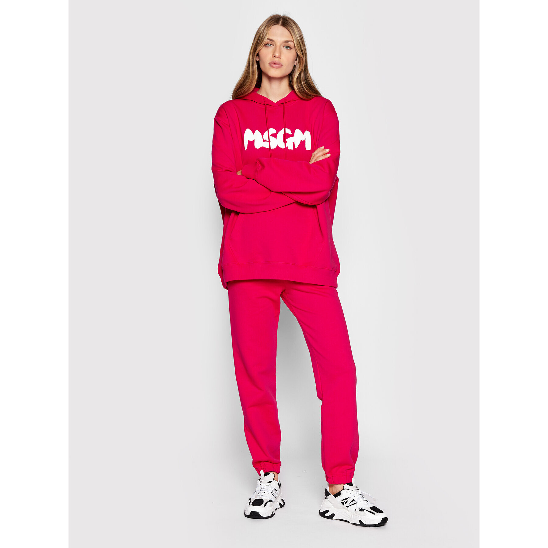 MSGM Долнище анцуг 3341MDP500 227799 Розов Regular Fit - Pepit.bg
