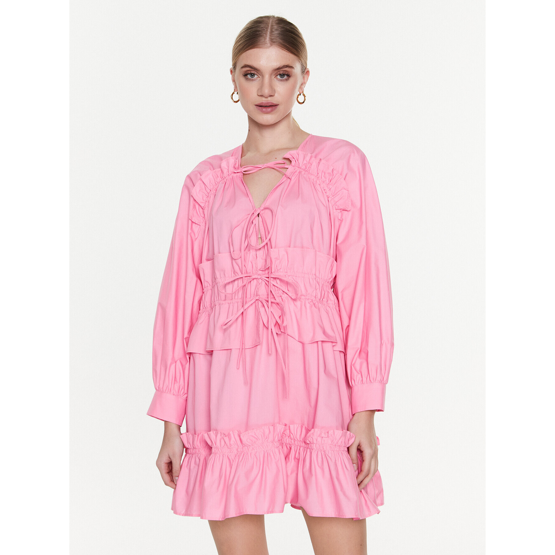MSGM Ежедневна рокля 3441MDA03 237125 Розов Regular Fit - Pepit.bg